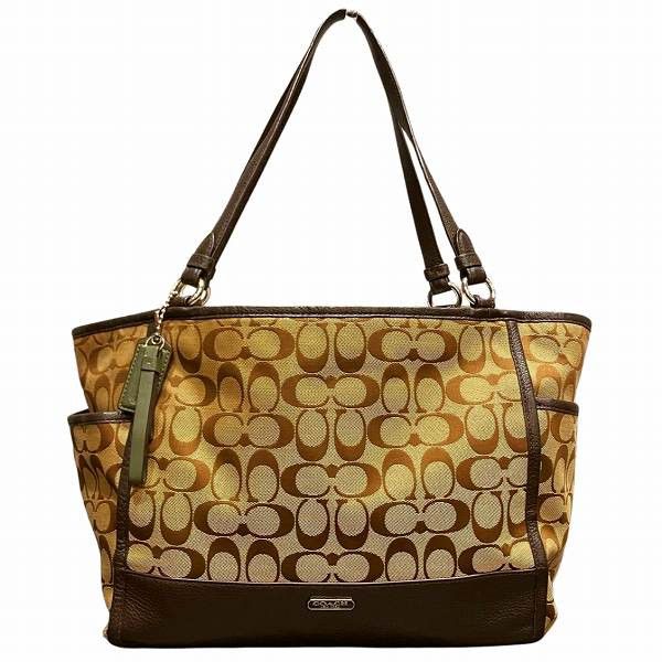 Coach Coach Coach Signature Canvas Leather 2way Bag Canvas Shoulder Bag F28728 Size ONE SIZE - 1 Thumbnail