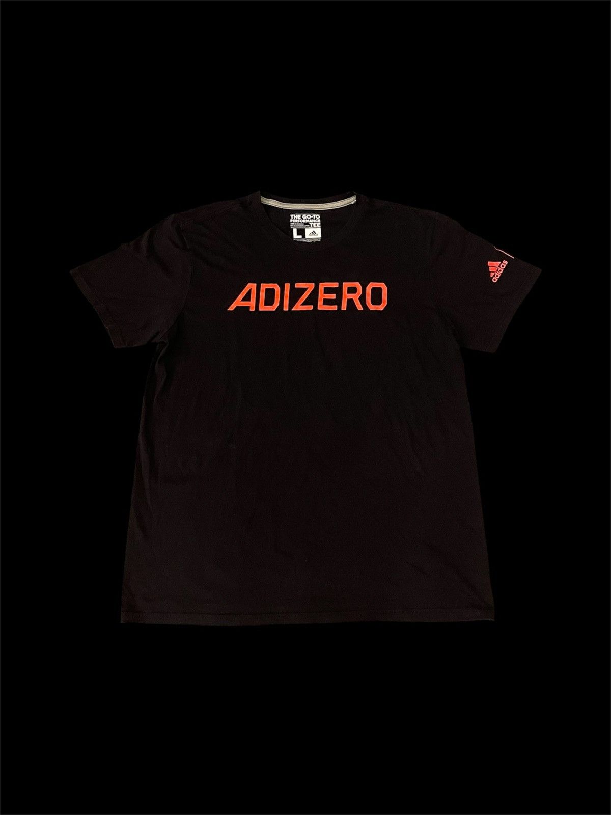 Adidas Adidas Adizero Climalite Performance Black Short Sleeve Tee Size US L / EU 52-54 / 3 - 1 Thumbnail