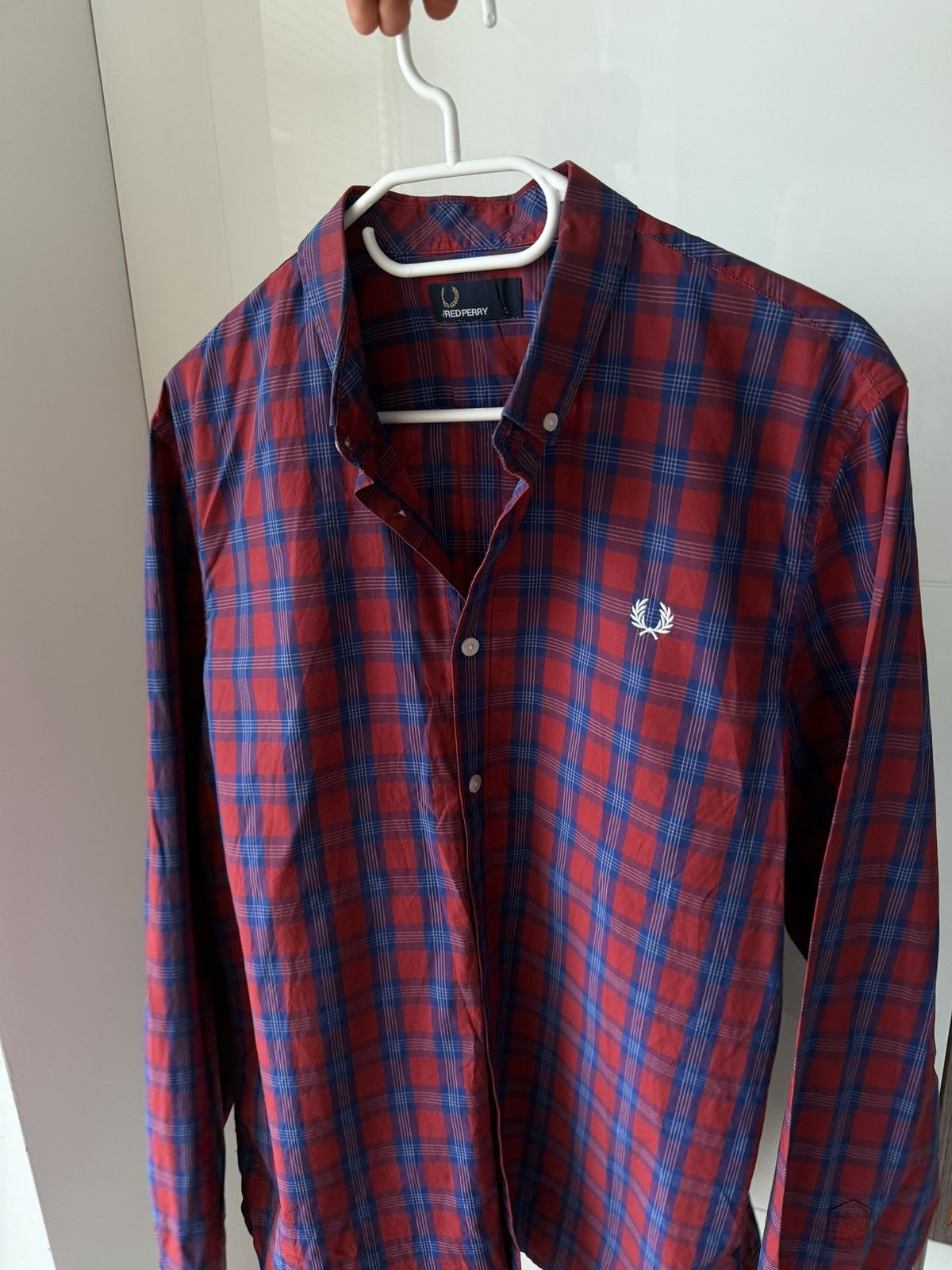 Fred Perry Fred Perry Embroidered Logo Cell Shirt Size US L / EU 52-54 / 3 - 4 Thumbnail