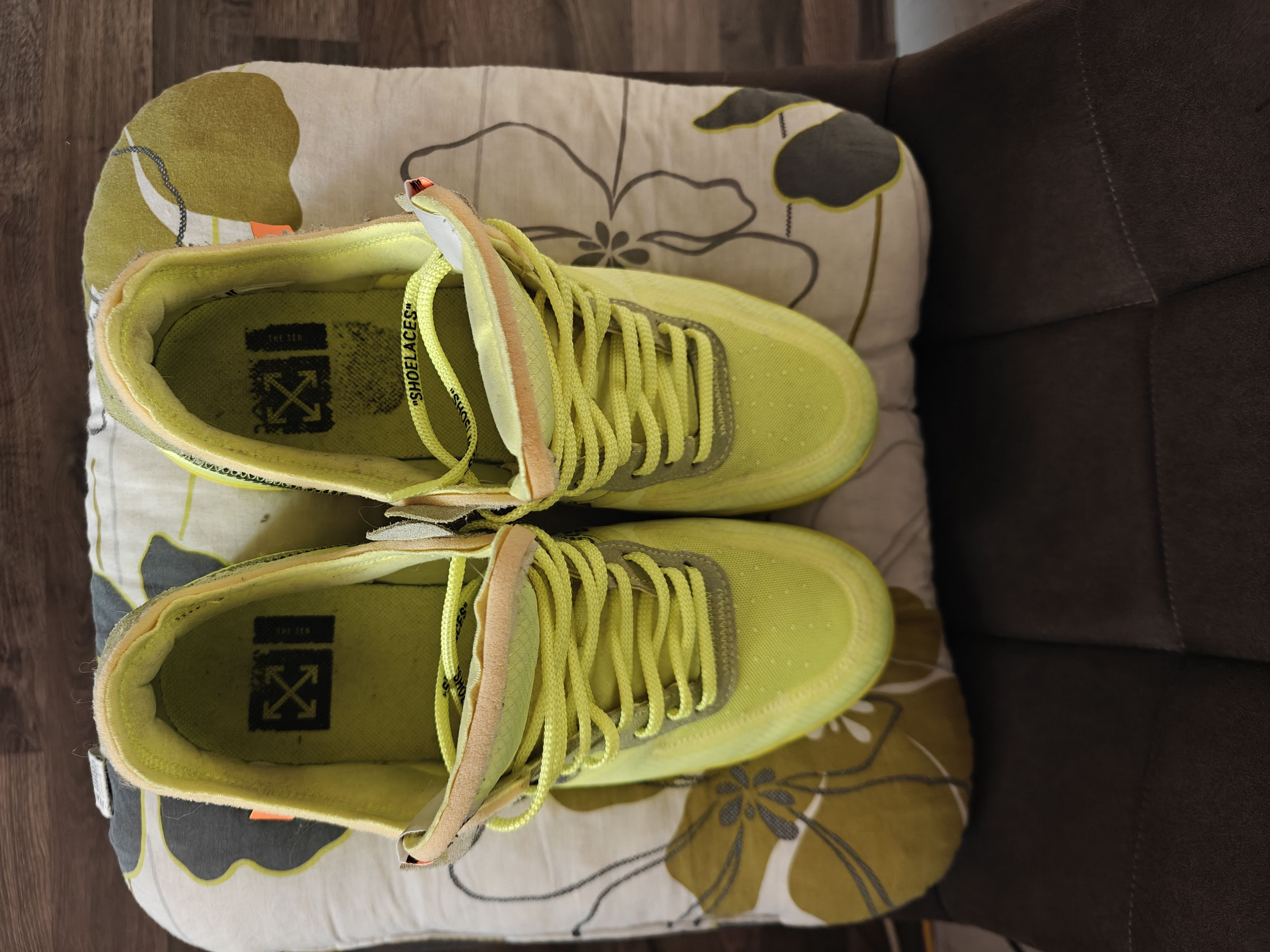 Nike × Off-White Nike x Off White Air Force 1 Volt Size US 11.5 / EU 44-45 - 6 Thumbnail