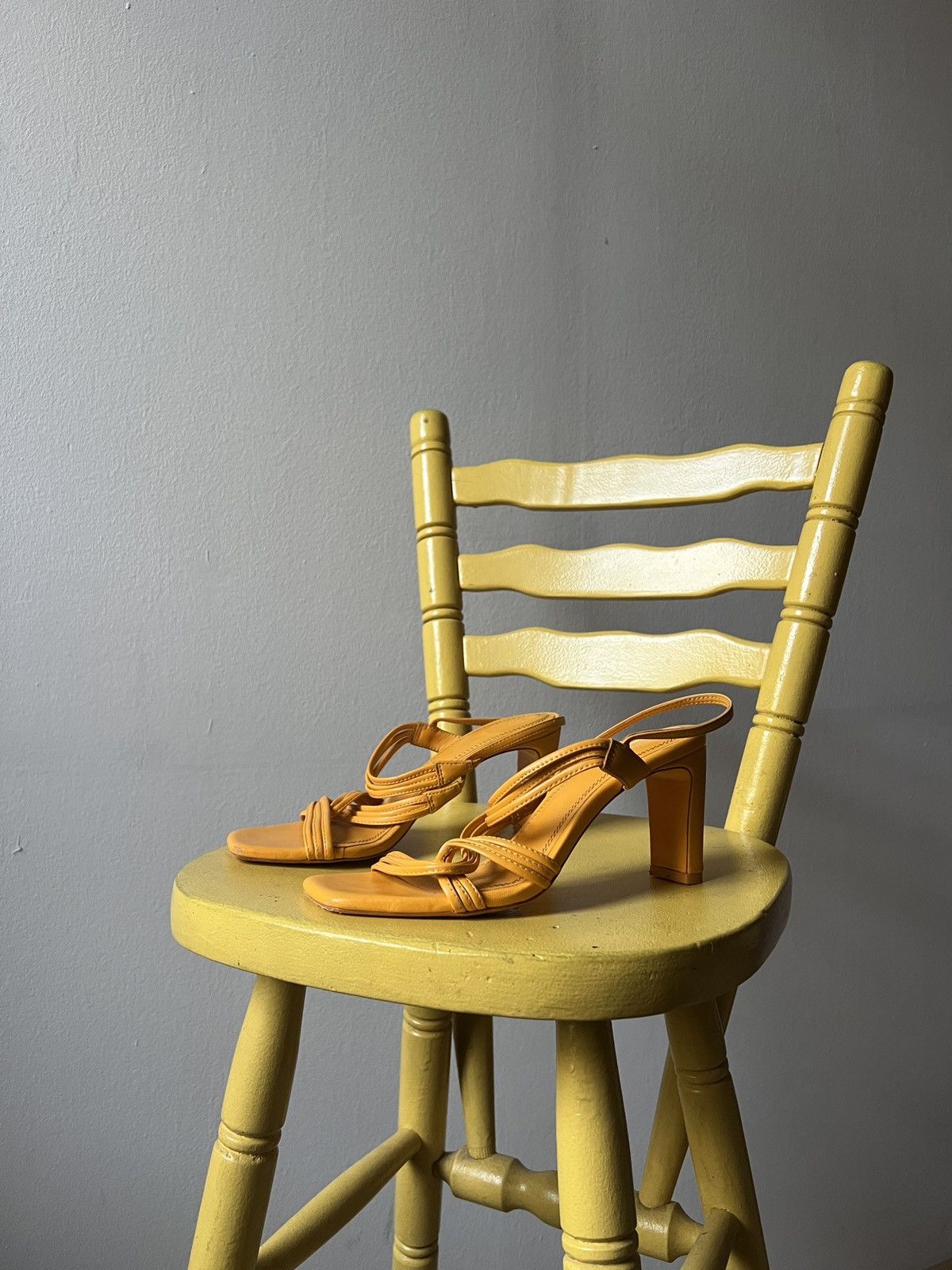 Sandro Sandro Paris Faye Yellow Open Heels Size US 8 / IT 38 - 2 Thumbnail