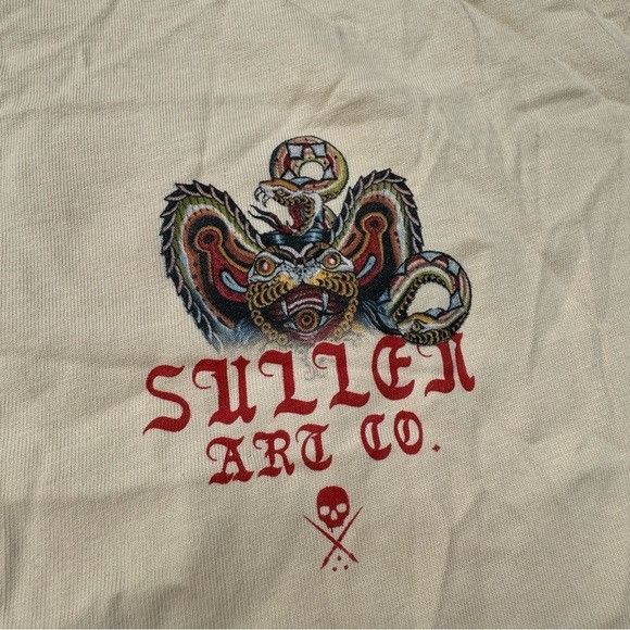 Designer SULLEN ART COLLECTIVE AARON HODGES CREAM T-SHIRT SZ 2XL XXL Size US XXL / EU 58 / 5 - 5 Thumbnail