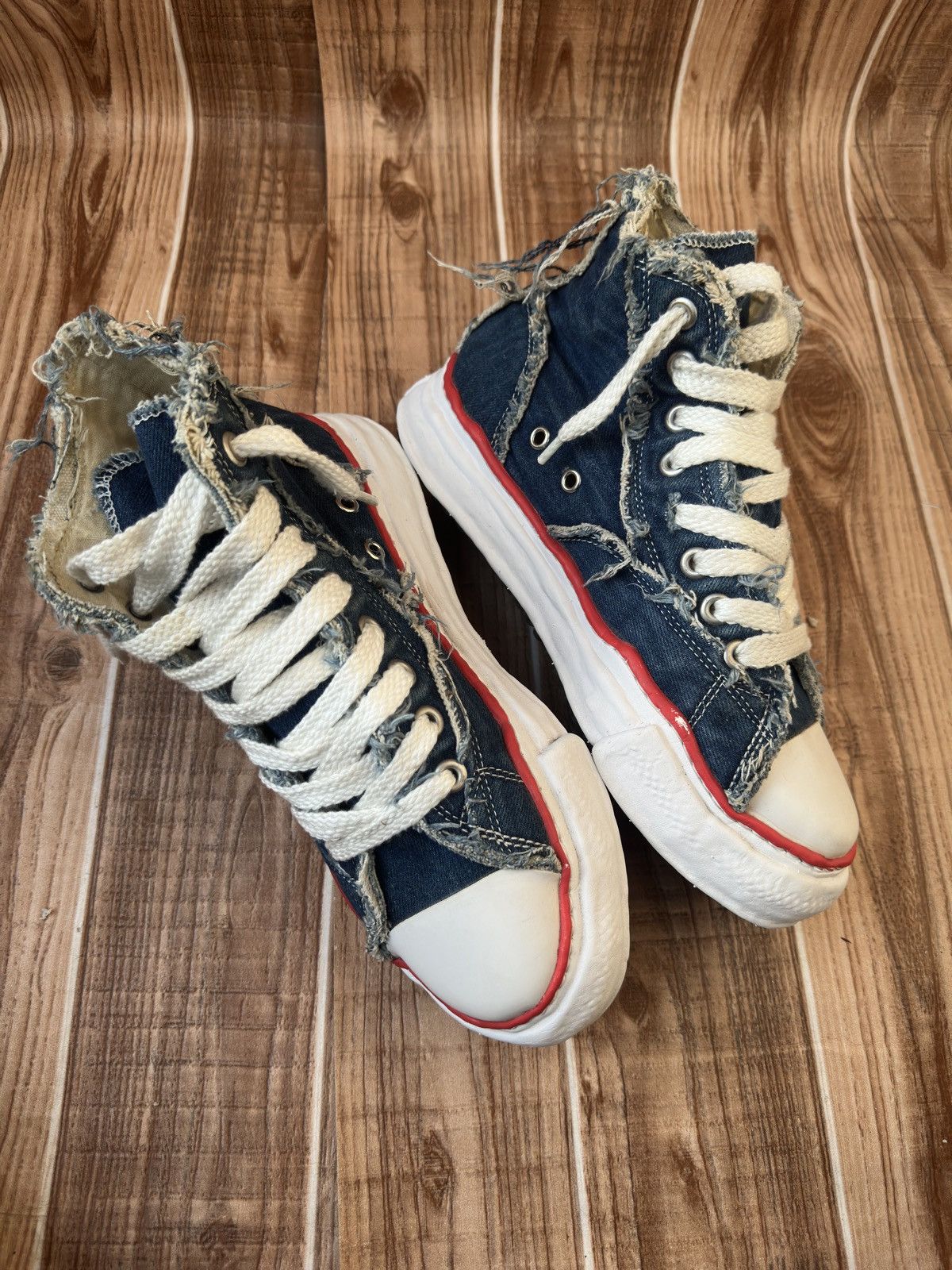 Maison MIHARA YASUHIRO × Nigel Cabourn MMY Denim x Nigel Cabourn Melted Sole Sneakers Size US 8 / EU 41 - 9 Thumbnail