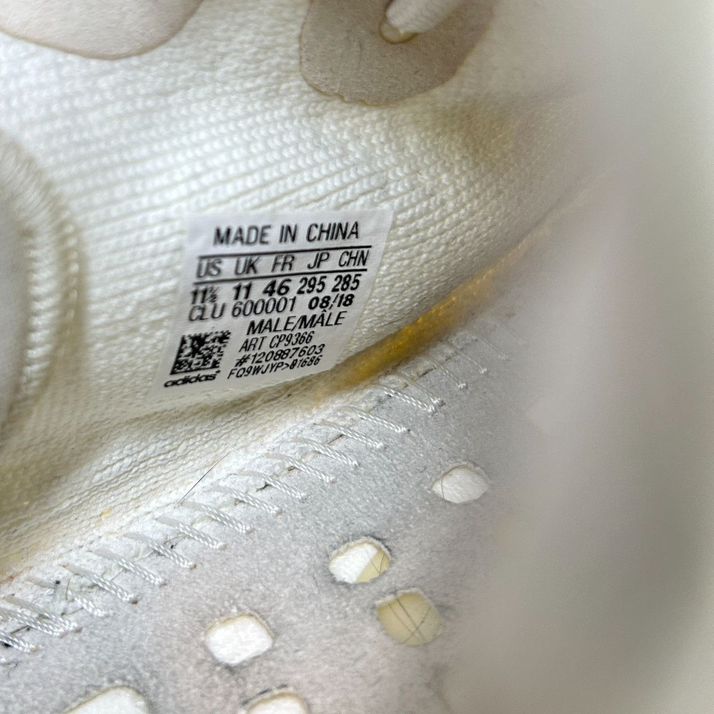 Adidas Adidas Yeezy Boost 350 V2 Cream Triple White Men's 11.5 Size US 11.5 / EU 44-45 - 10 Thumbnail