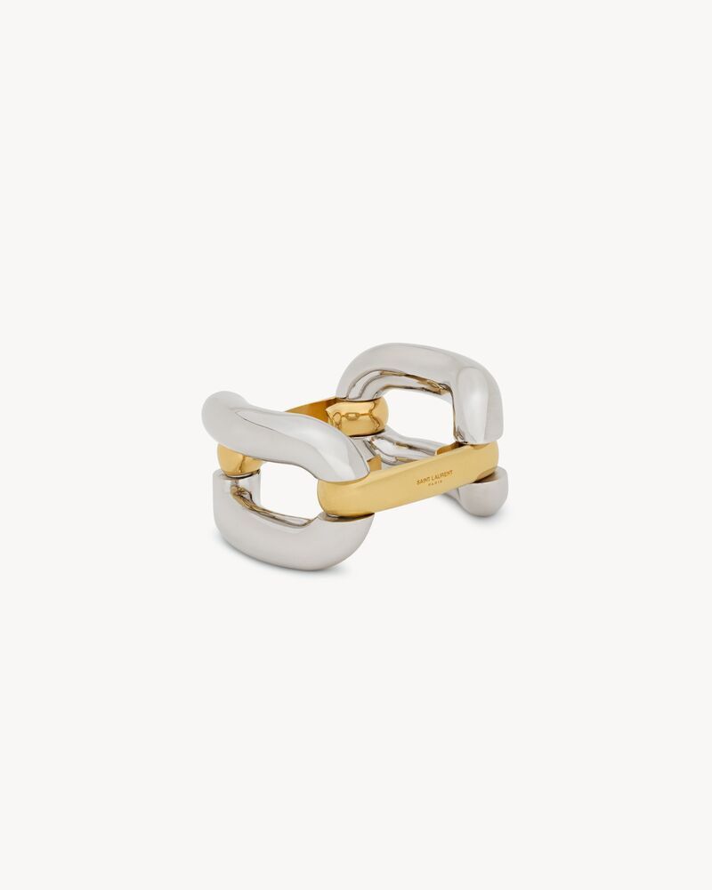 Saint Laurent Paris o1s1wg110126 792716 Size: OS / Duo Link Bracelet in Metal Size ONE SIZE - 1 Thumbnail