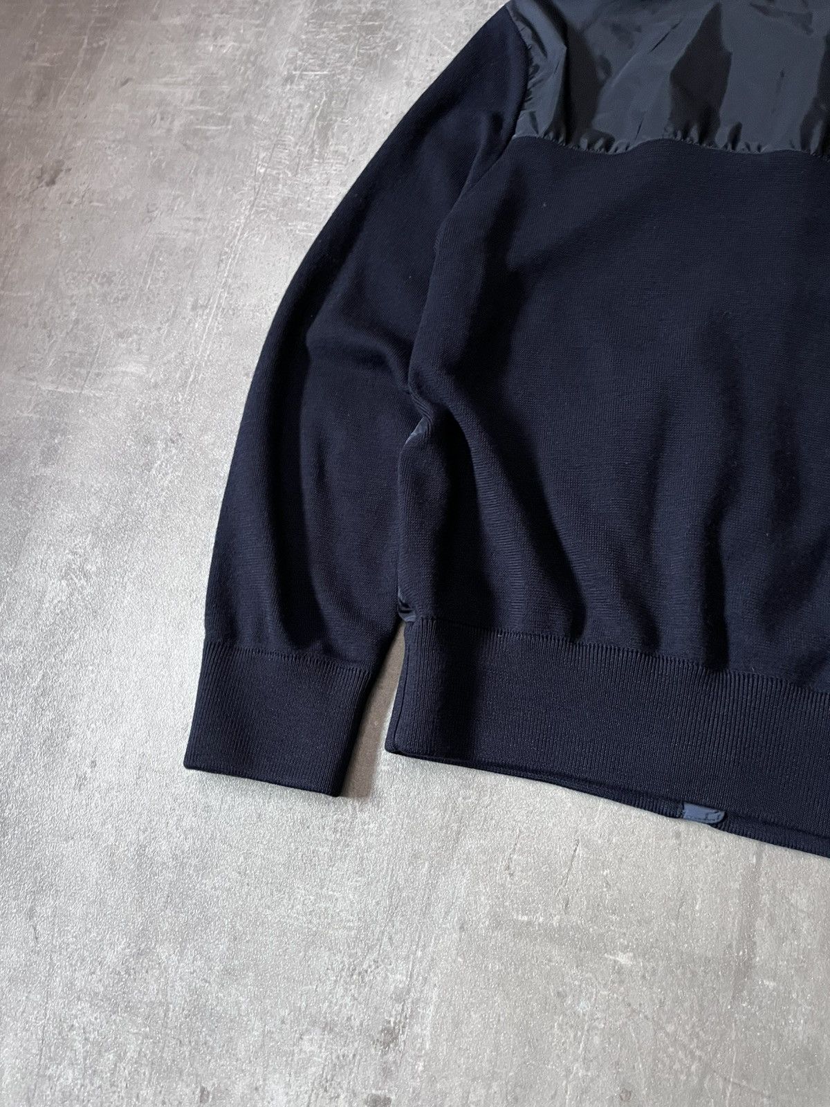 Prada Prada wool nylon navy sweater zip vintage Size US M / EU 48-50 / 2 - 7 Thumbnail