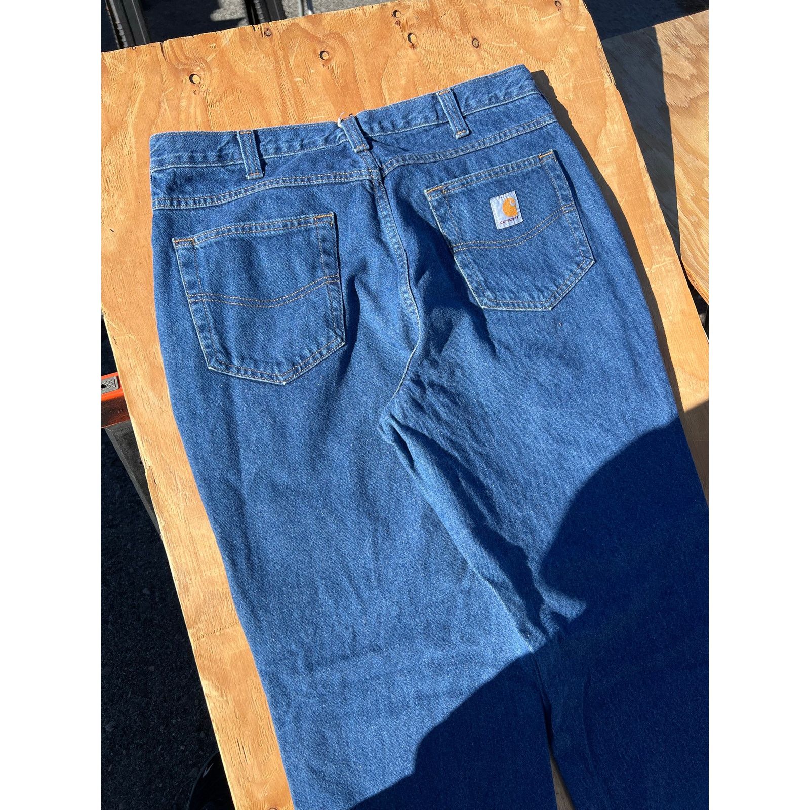 Carhartt Carhartt Jeans Mens 34x32 Blue Denim Utility Work relaxed Size US 34 / EU 50 - 12 Thumbnail