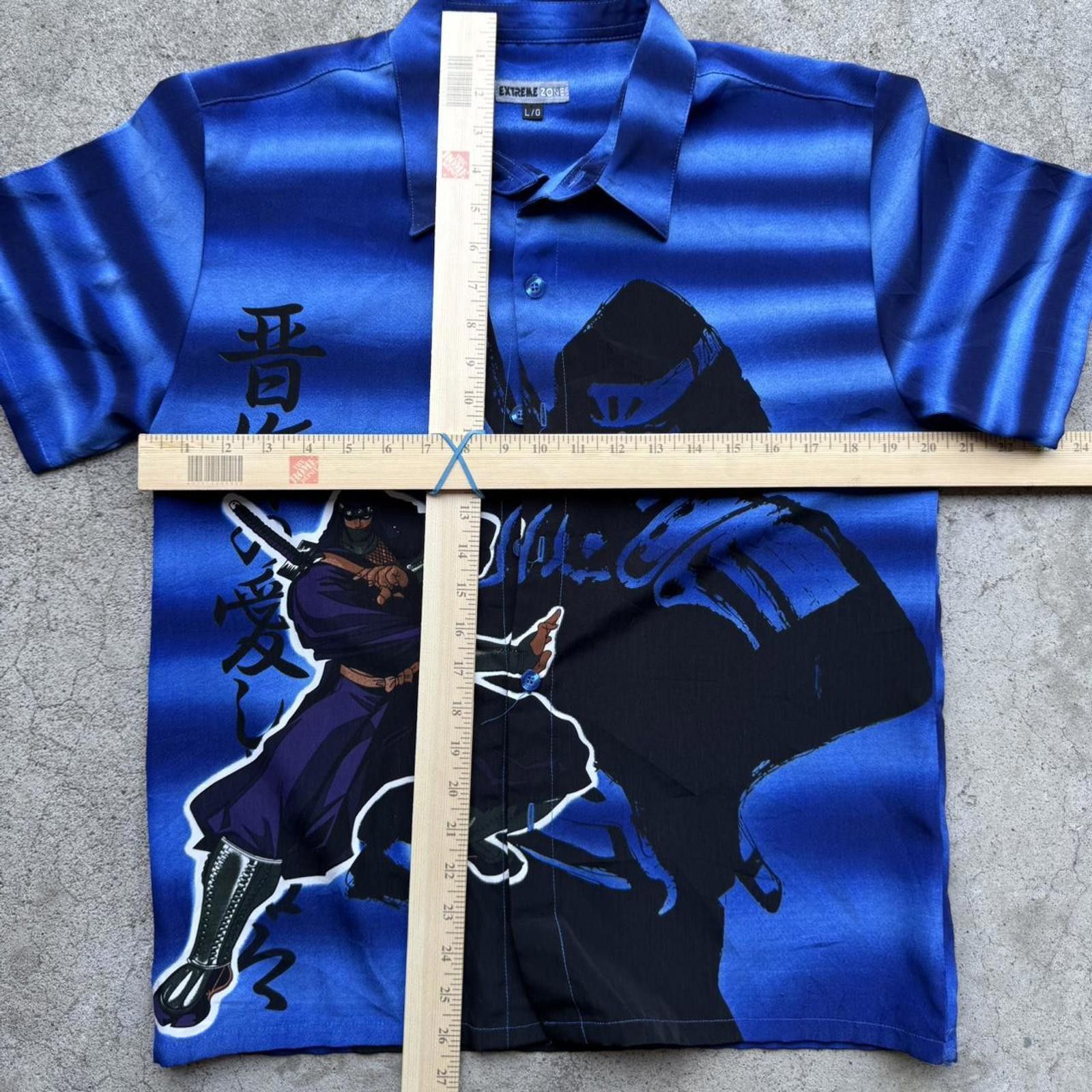 Other Y2K Anime Blue and black 90s Extreme Zone Ninja button up Size US S / EU 44-46 / 1 - 5 Thumbnail
