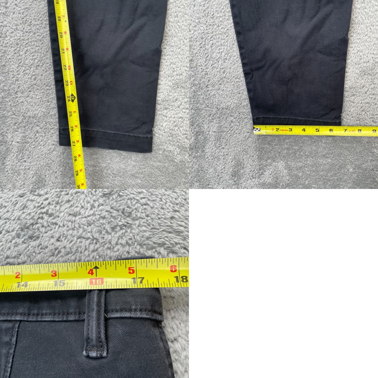 Levi's Levi's Pants Mens Large Black Chino Logo Cotton Stretch Standard Tapered Leg XX Size US 33 - 8 Thumbnail
