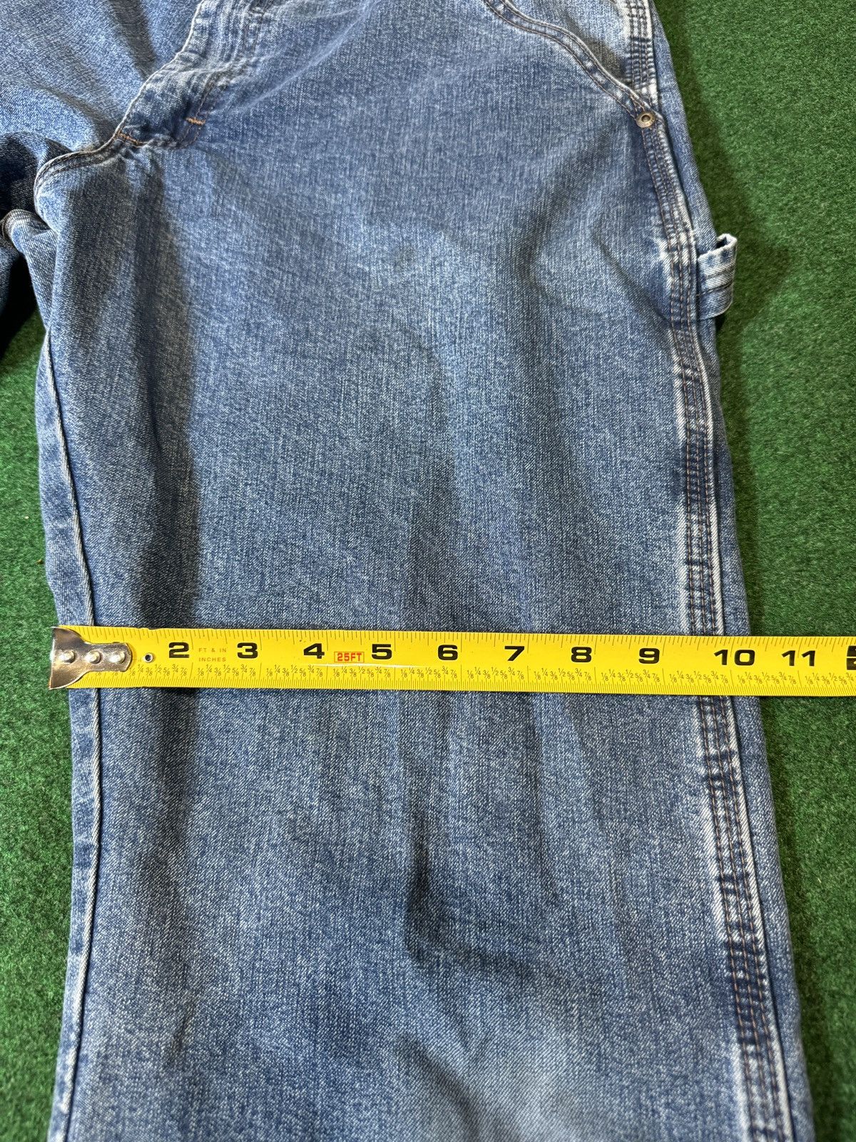 Vintage × Wrangler Y2K Wrangler Carpenter Wide Leg Baggy Hip Hop Skater Jeans Size US 34 / EU 50 - 8 Thumbnail