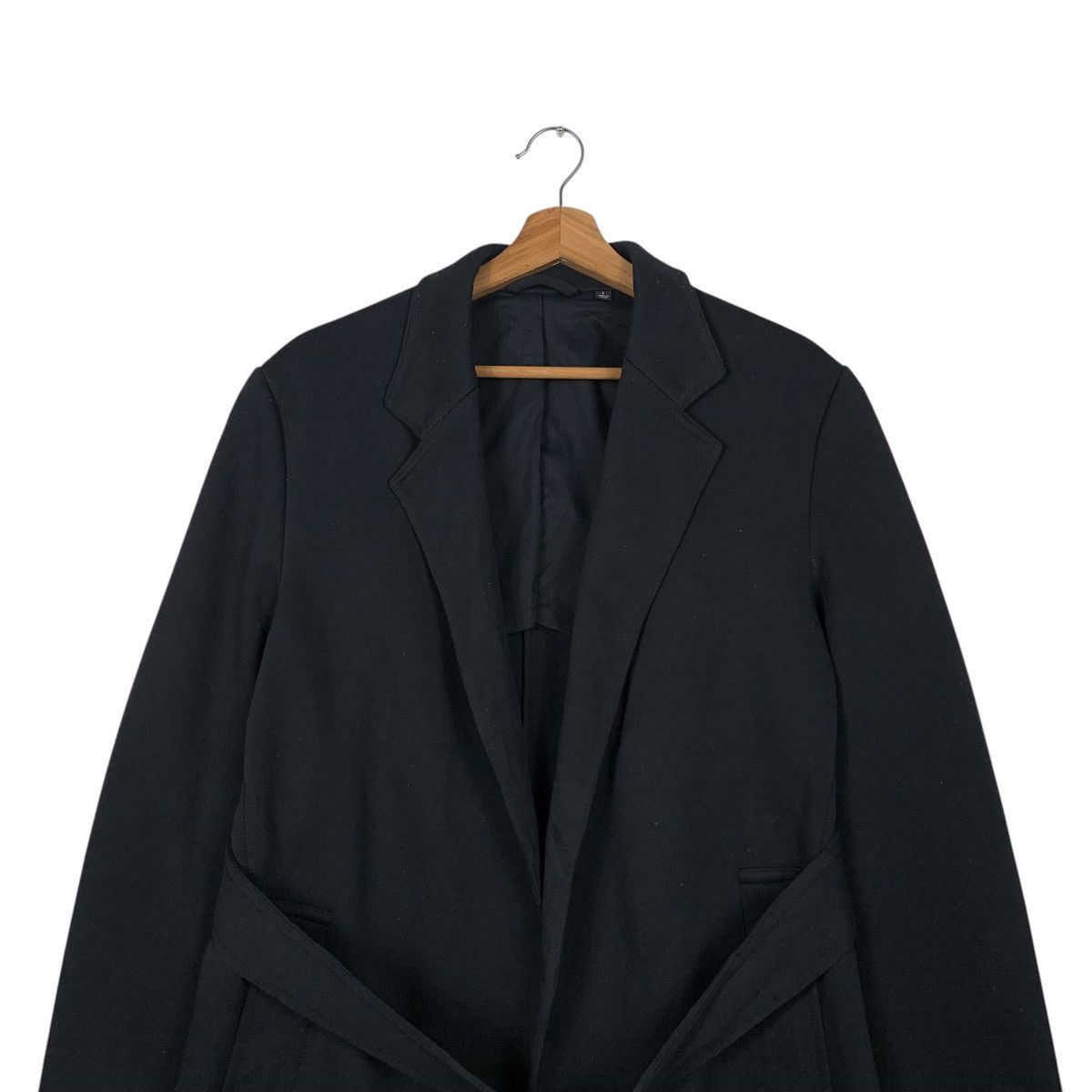 Lemaire × Uniqlo Lemaire Buttonless Belted Long Coat Jacket #2058-C89 Size US L / EU 52-54 / 3 - 2 Thumbnail