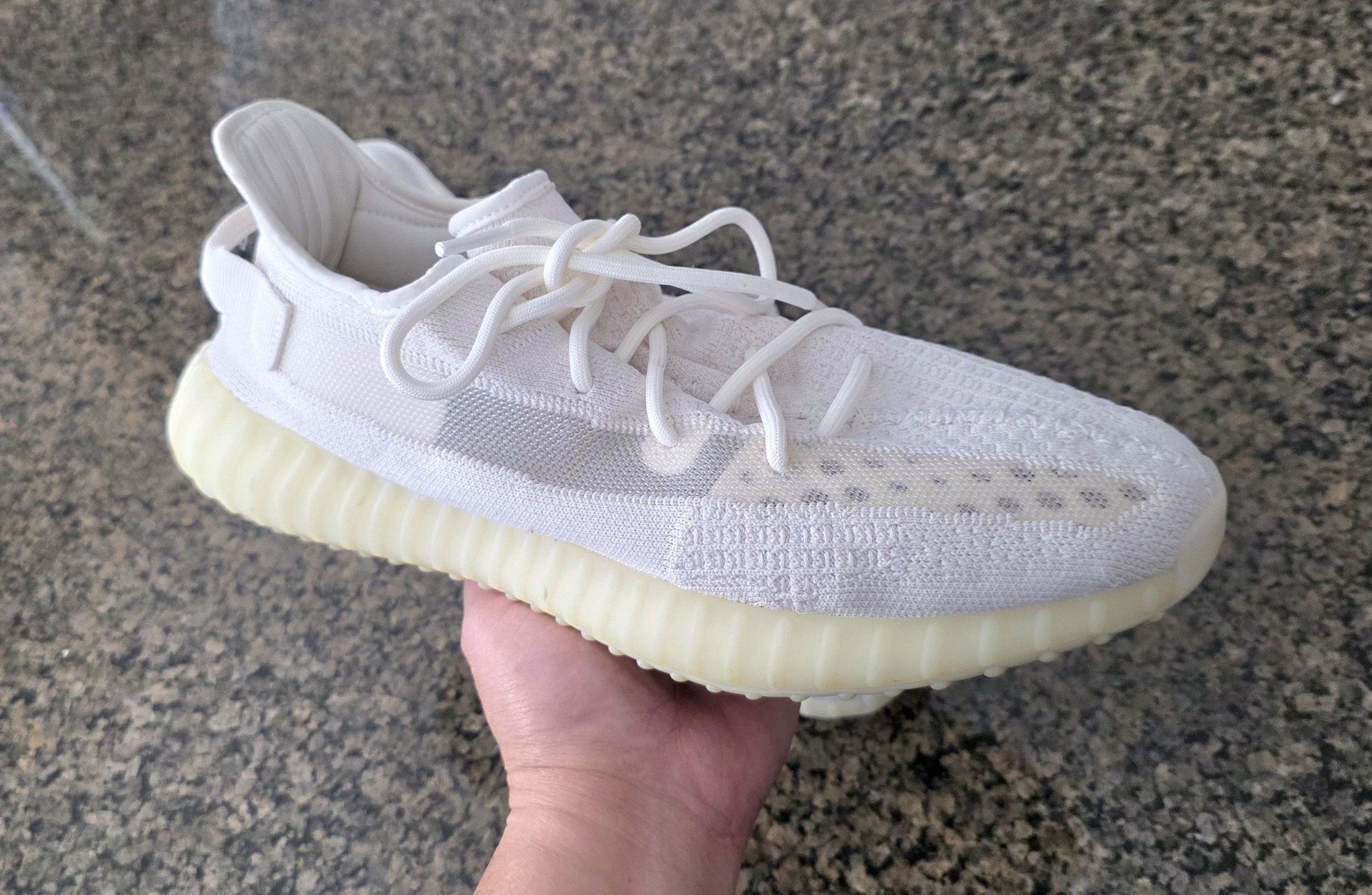 Adidas Adidas Yeezy 350 V2 Bone HQ6316 Size 13.5 Cream Size US 13 / EU 46 - 12 Thumbnail