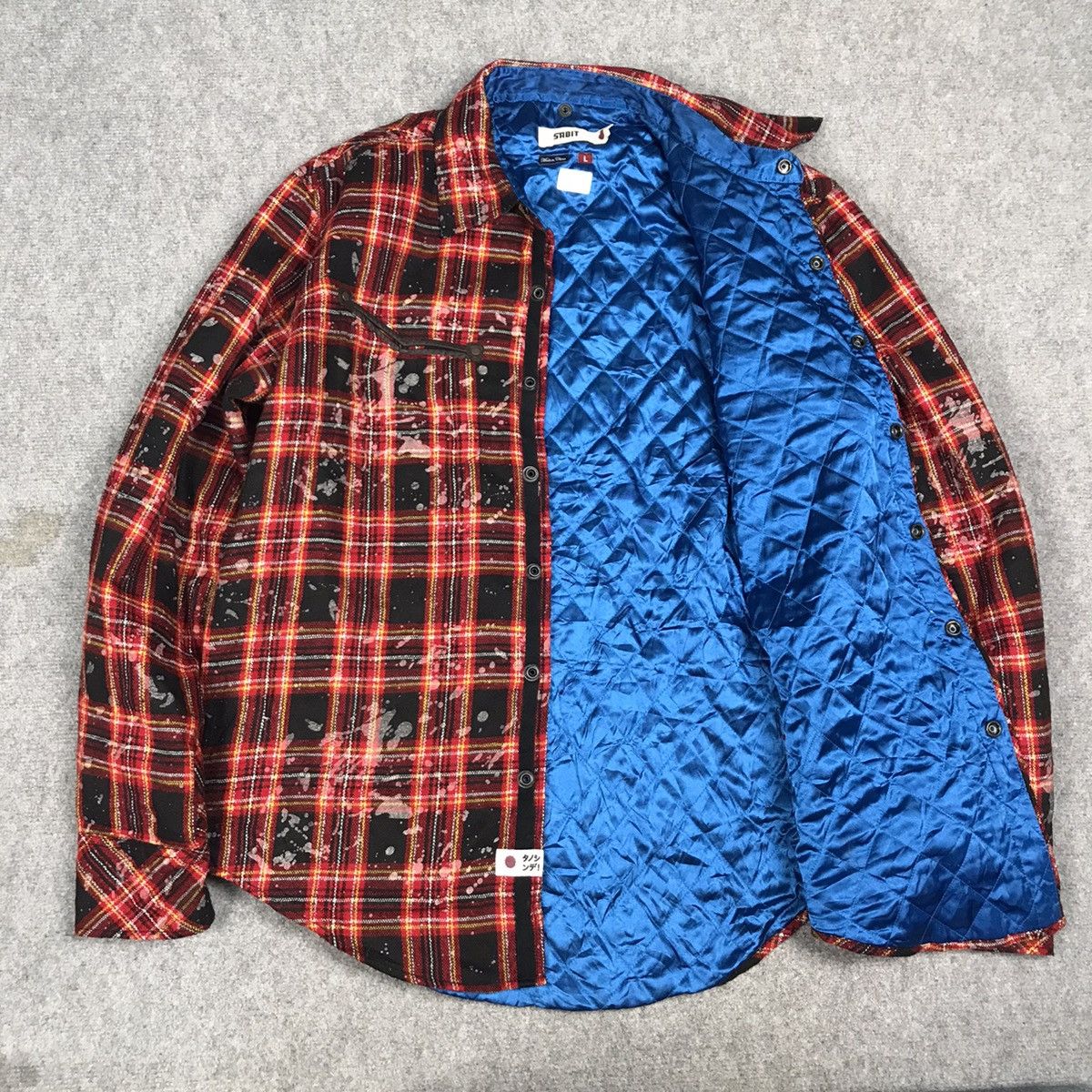 If Six Was Nine × Japanese Brand × SABIT SABIT JAPAN FLANNEL DESIGN SNAP BUTTON JACKET Size US L / EU 52-54 / 3 - 13 Thumbnail