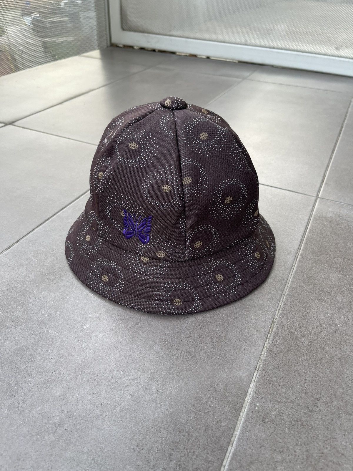 Needles !DS! SS23 Needles Bermuda Poly Jq. Brown Bucket Hat Size ONE SIZE - 7 Thumbnail