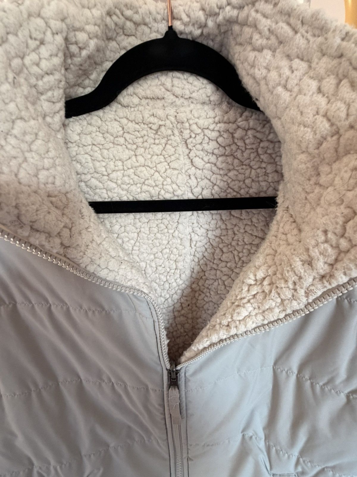 The North Face The North Face Sherpa Lined Puffer Vest Medium Cream Size M / US 6-8 / IT 42-44 - 6 Thumbnail