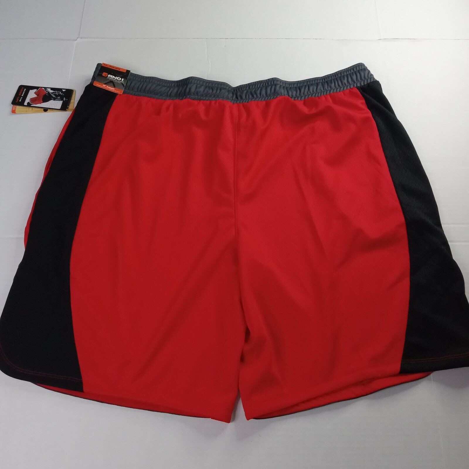 & Other Stories 2 AND1 Basketball Shorts Men's 3XL Red Black Blue 10" Inseam Size US 44 / EU 60 - 9 Thumbnail
