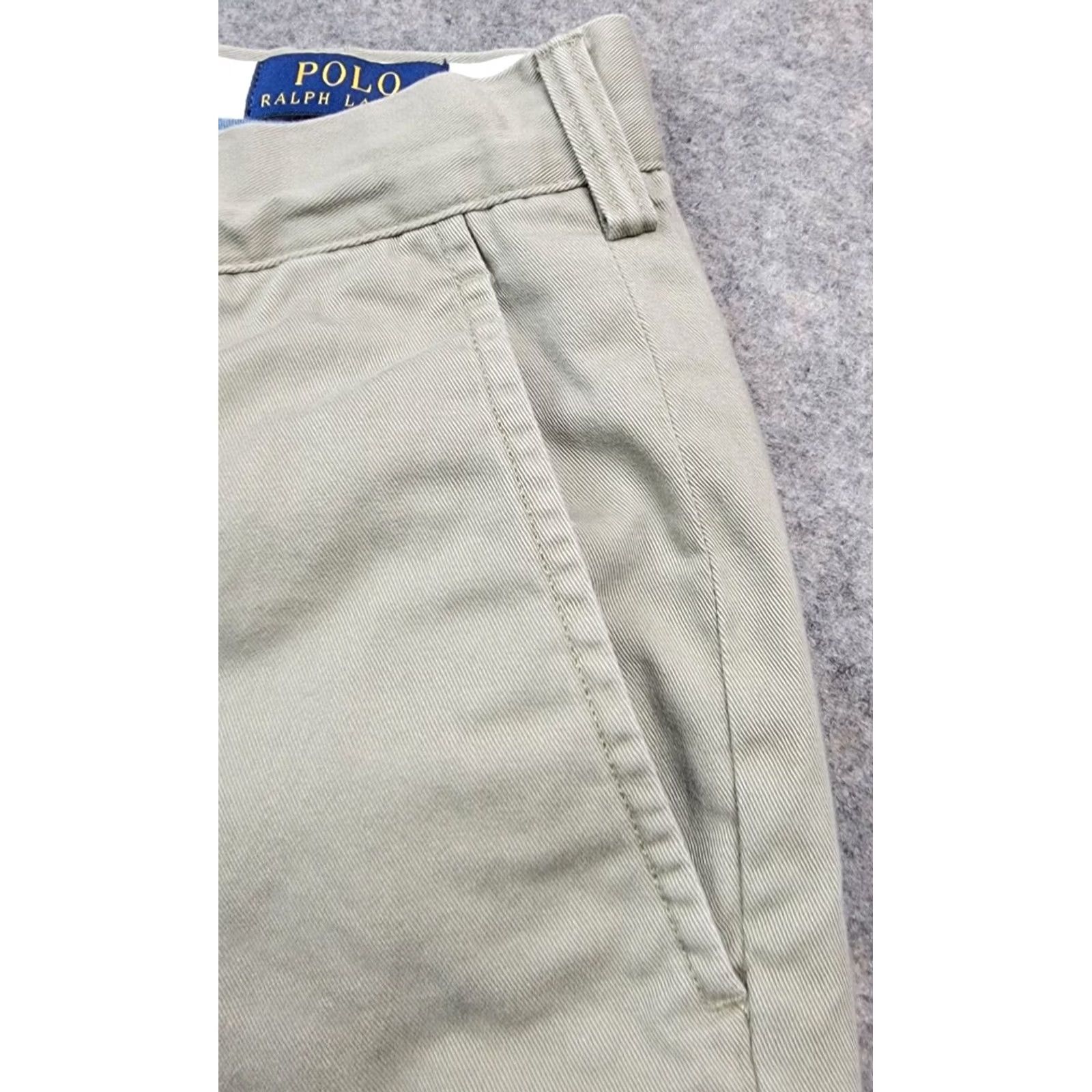 Polo Ralph Lauren Polo Ralph Lauren Chino Pants Mens 36x32 Flat Front Khaki Solid Cotton Classic Fit by Polo Ralph Lauren Pants Mens 36 Look Size US M / EU 48-50 / 2 - 3 Thumbnail