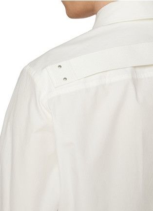 Rick Owens o1y0325 Solid Color Shirt in White Size US M / EU 48-50 / 2 - 3 Thumbnail