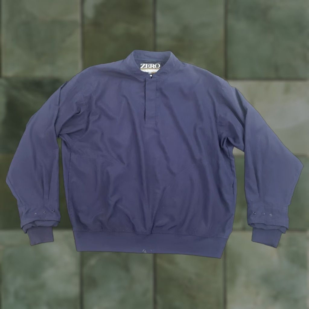 Vintage Zero Restriction Windbreaker Jacket Mens Large Blue 1/4 Zip Pullover Golf Size US L / EU 52-54 / 3 - 1 Thumbnail