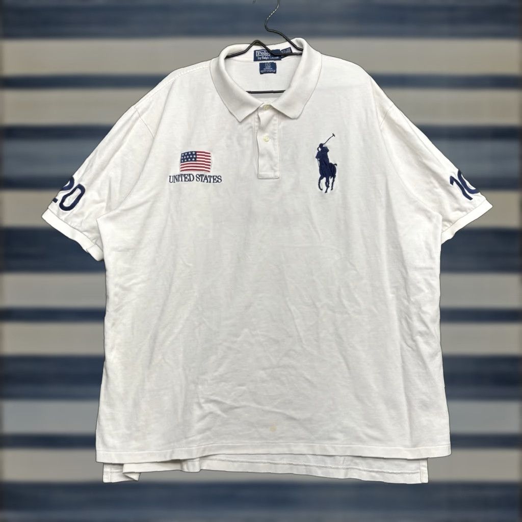 Polo Ralph Lauren Polo Ralph Lauren Shirt Mens 3XLT USA Vancouver Olympics Team USA Big & Tall Polo 3XLT White White Polo Ralph Lauren Big Pony Men USA Polo Shirt 3XLT Size US XXL / EU 58 / 5 - 1 Thumbnail