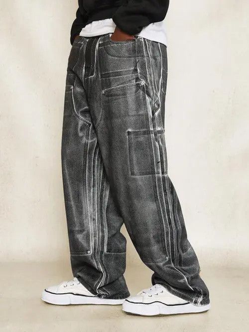 Japanese Brand × Vintage Straight leg Designer RETRO Y2K jeans Size US 36 / EU 52 - 3 Thumbnail