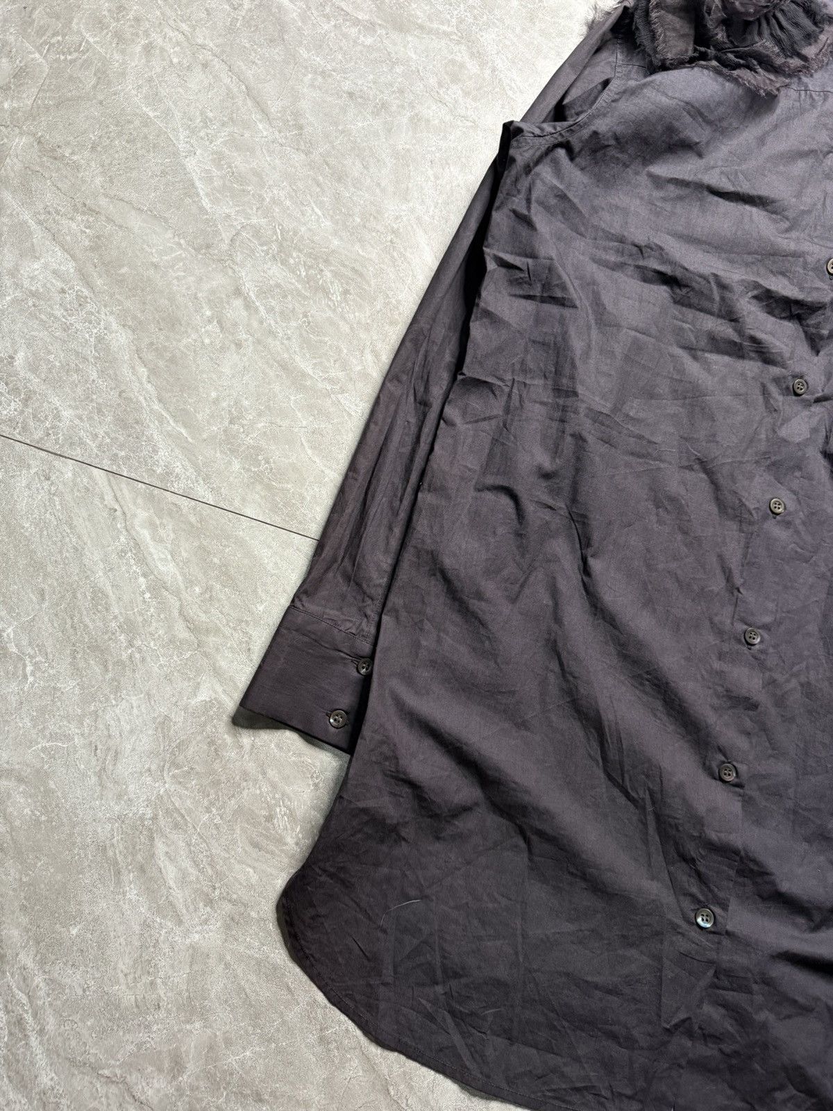 Dries Van Noten Dries Van Noten Frill Silk Attached Detail Shirt Size US M / EU 48-50 / 2 - 6 Thumbnail