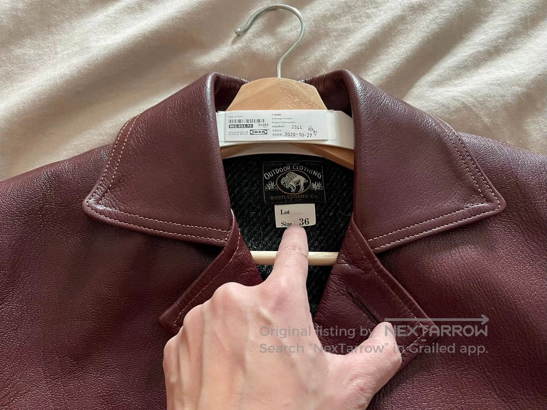 Freewheelers burgundy leather jacket with great condition. Size US M / EU 48-50 / 2 - 5 Thumbnail