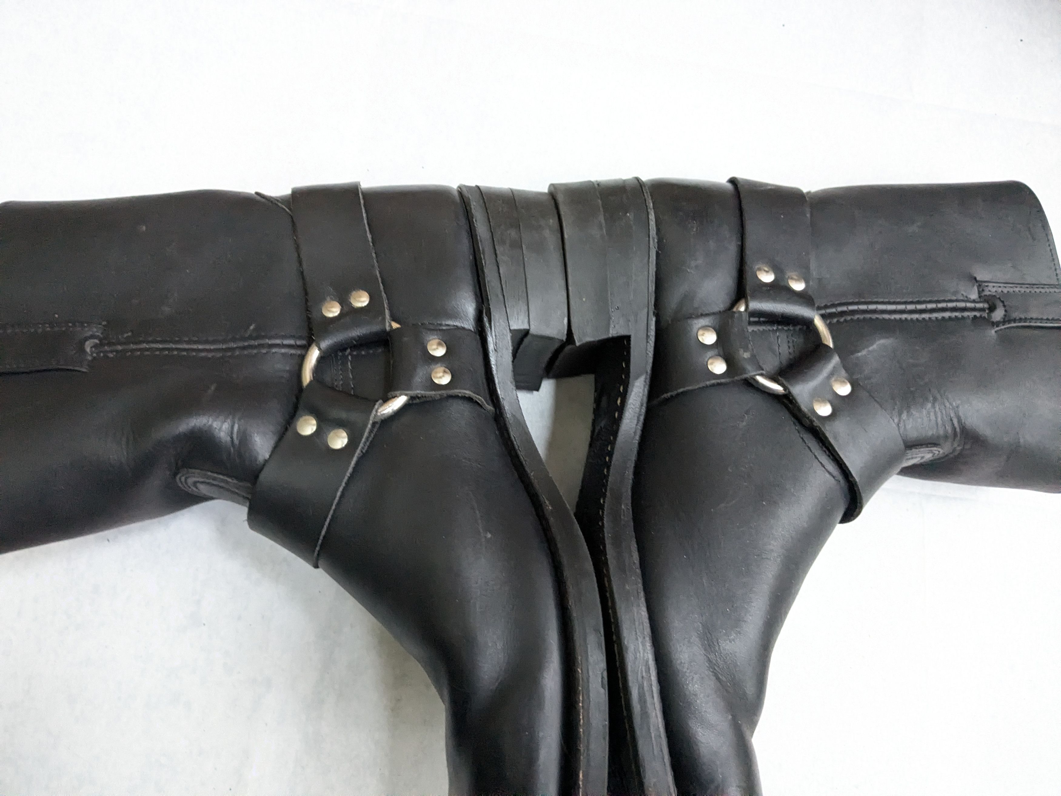 Frye Frye Harness Boots Black 13 M Leather Size US 13 / EU 46 - 6 Thumbnail