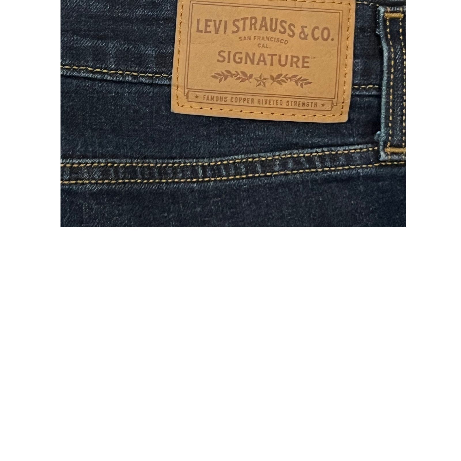 Levi's Levi Action Flex Signature Straight Fit Jeans 34x30 Size US 36 / EU 52 - 3 Thumbnail