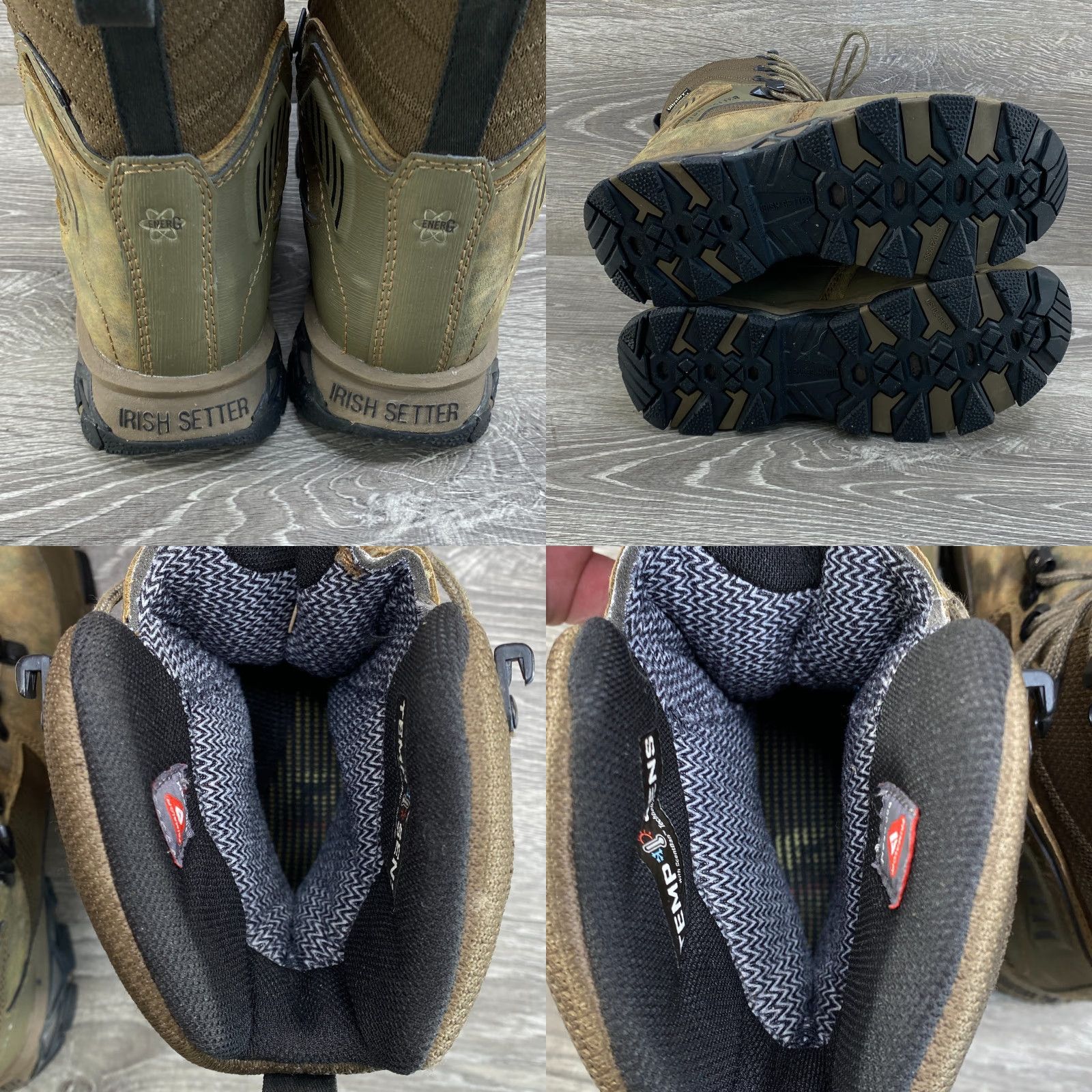 Vintage VINTAGE Irish Setter Boots Womens 6 Pinnacle Waterproof Insulated 800 G ScentBan Hunting Camo Leather Mid-Calf Lace Up Rubber Size US 4 / IT 34 - 8 Thumbnail