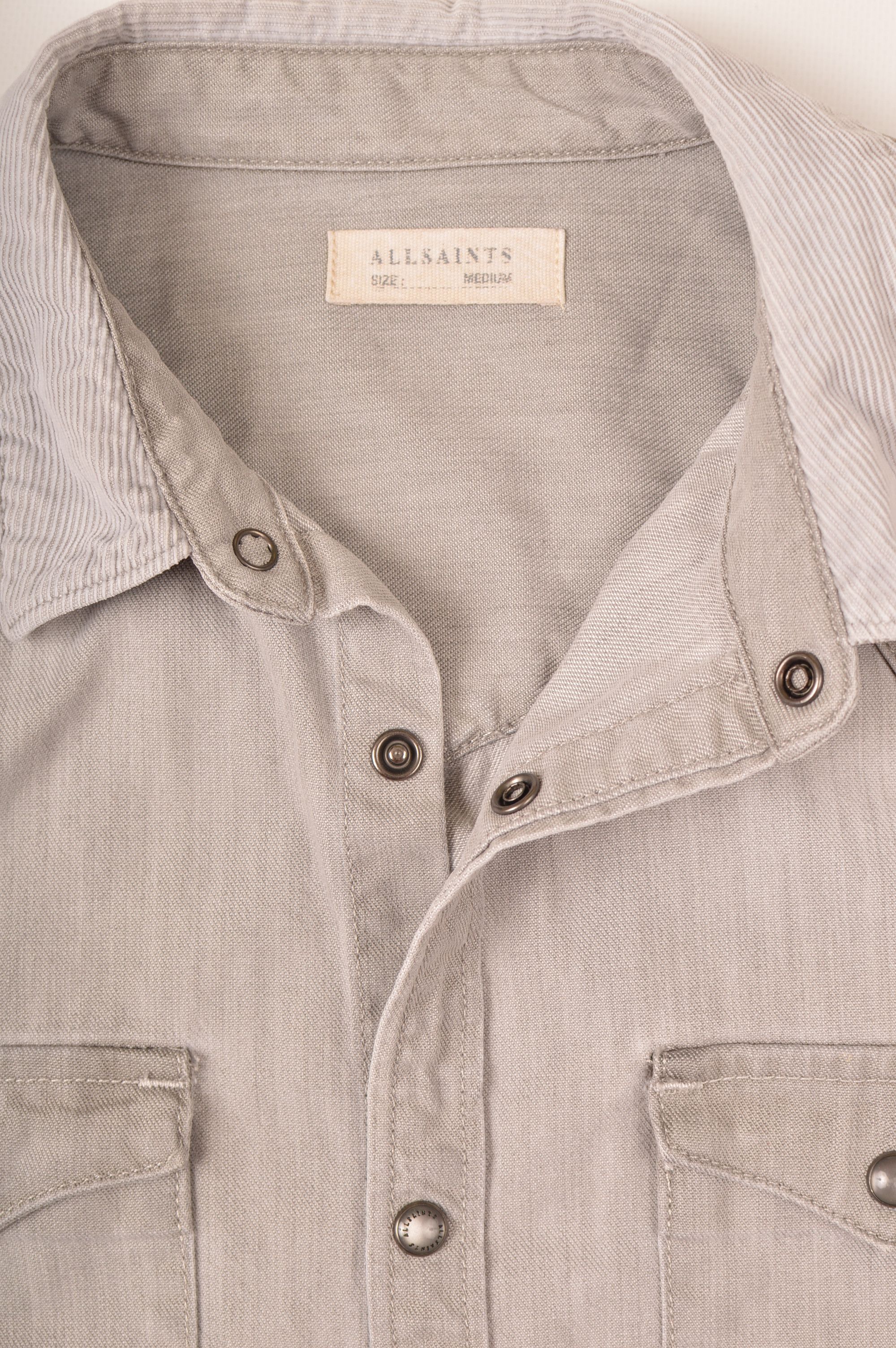 Allsaints Allsaints Pirnmill LS Shirt Corduroy Collar Denim Shirt Size US M / EU 48-50 / 2 - 4 Thumbnail