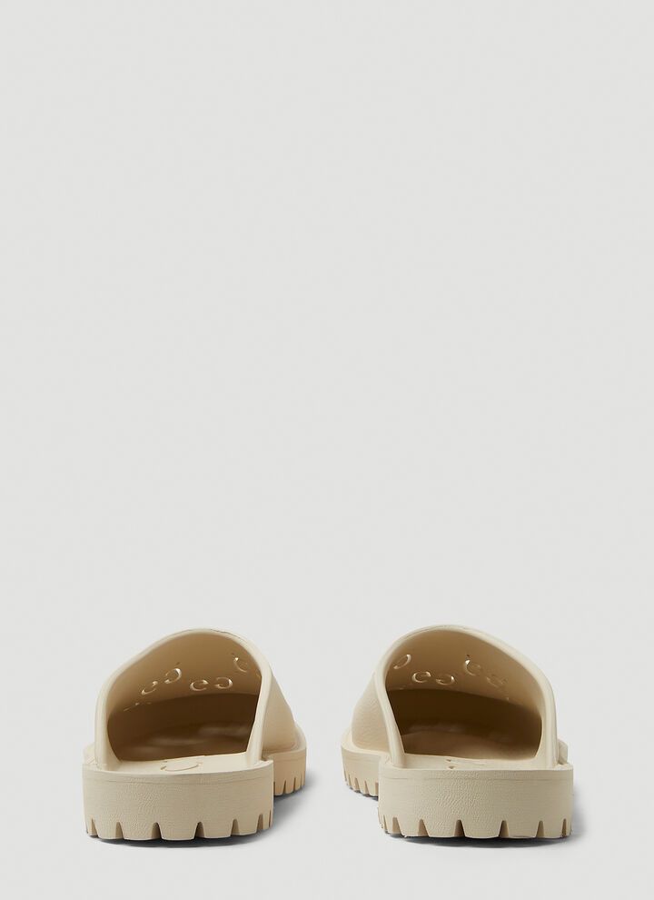 Gucci o1s1wg110525 Men's Slip-on Sandals in Off White Size US 14 / EU 47 - 4 Thumbnail