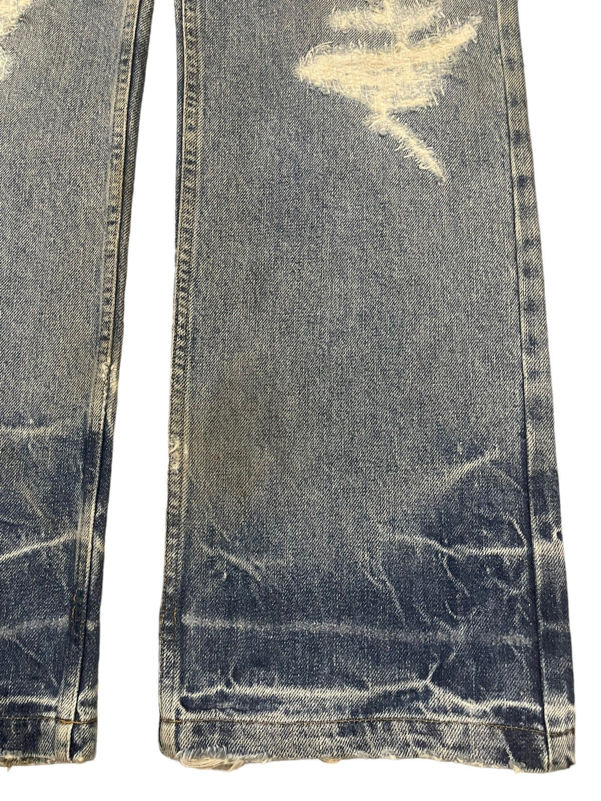 Kapital Vintage Japanese Brand Bleached Style Distressed Baggy Jeans Size US 30 / EU 46 - 6 Thumbnail