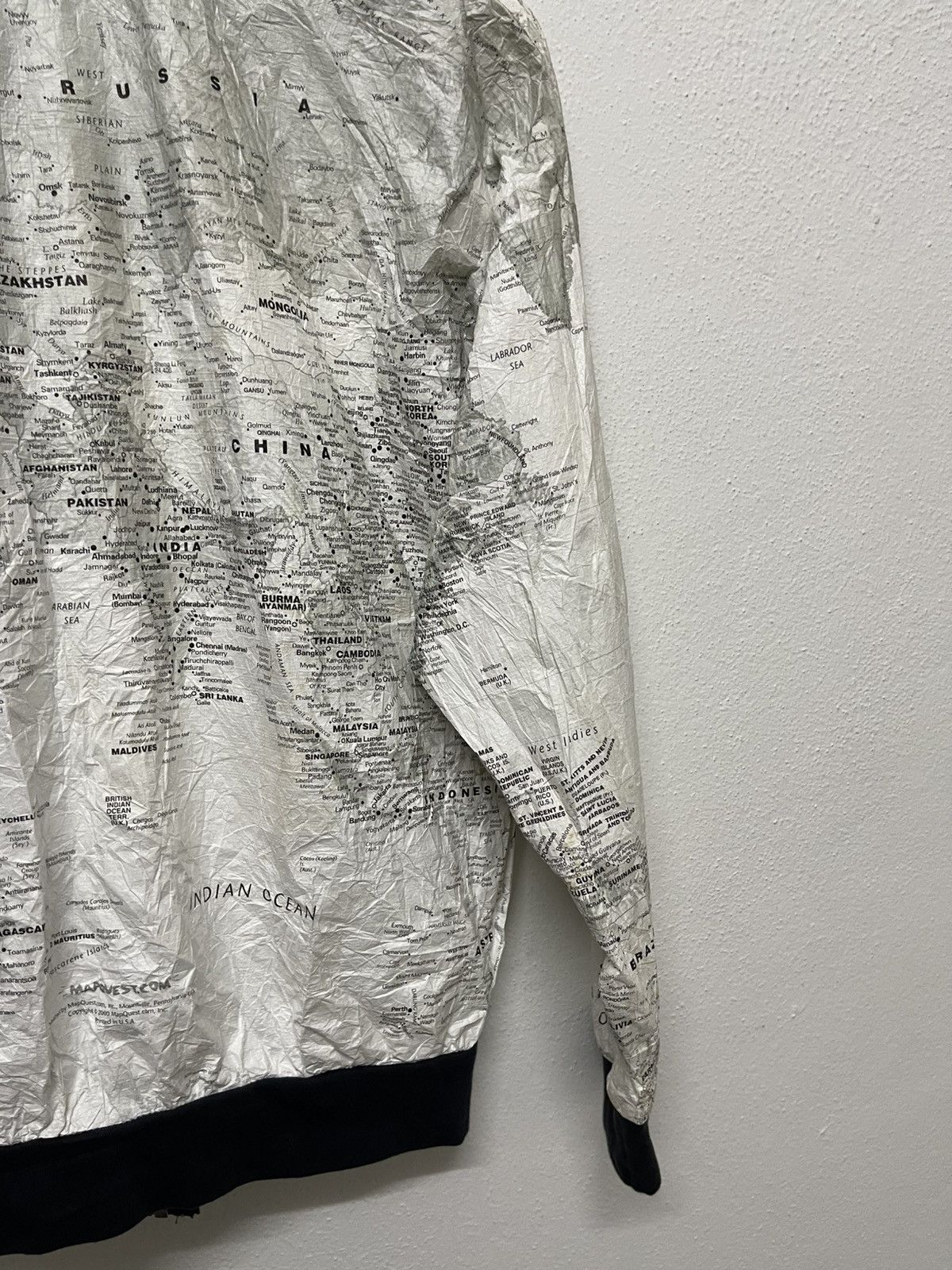 Other 90s KURT COBAIN STYLE MAPS JACKET BY LESLIE JORDAN Size US S / EU 44-46 / 1 - 14 Thumbnail