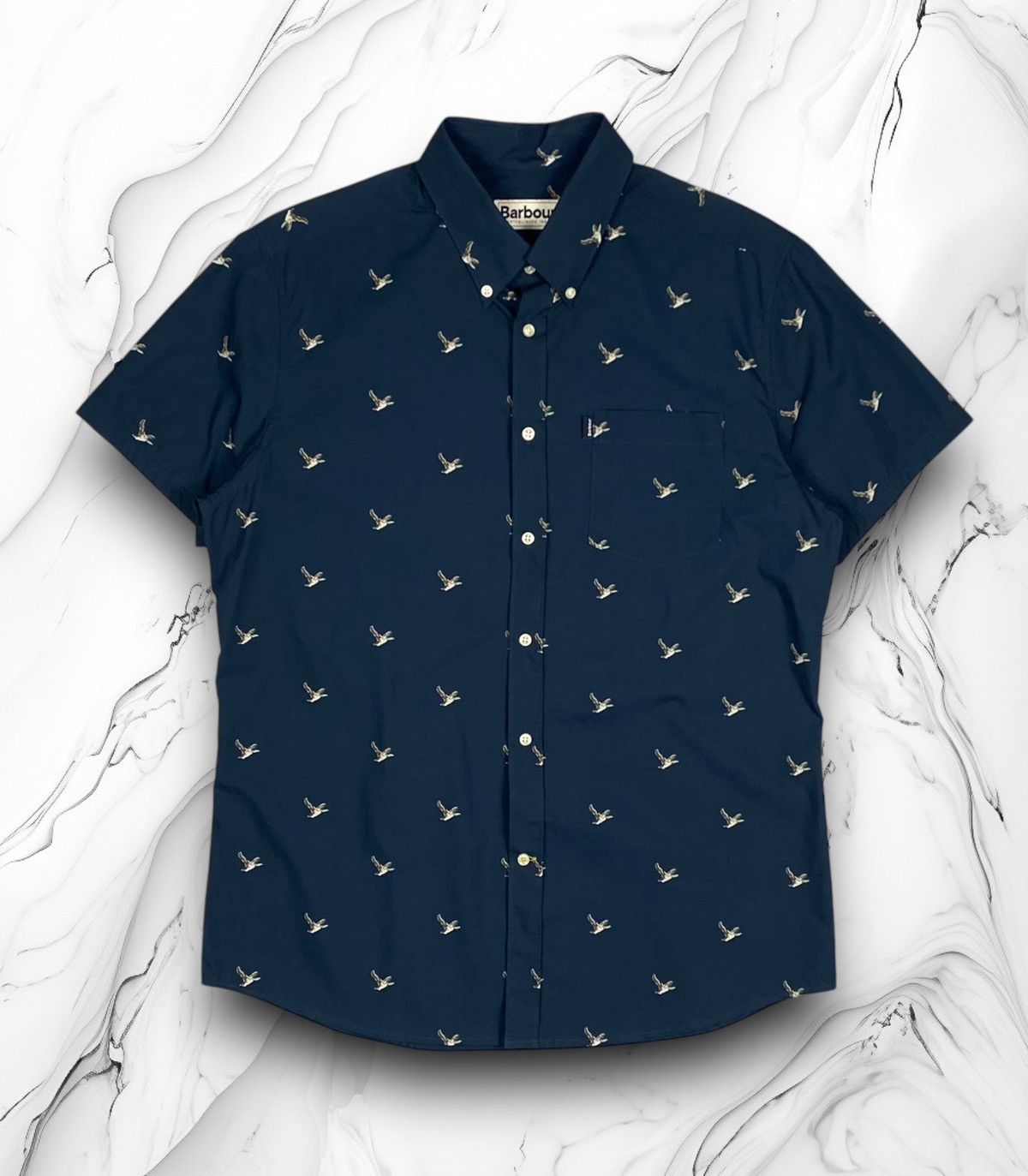 Barbour Barbour over print ducks button up shorts sleeve shirt Size US M / EU 48-50 / 2 - 1 Thumbnail