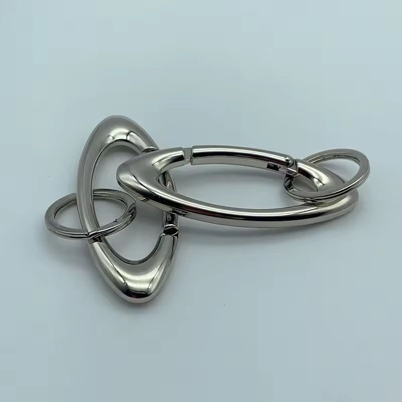 Other oval logo metal black chrome steel Carabiner Size ONE SIZE - 3 Thumbnail