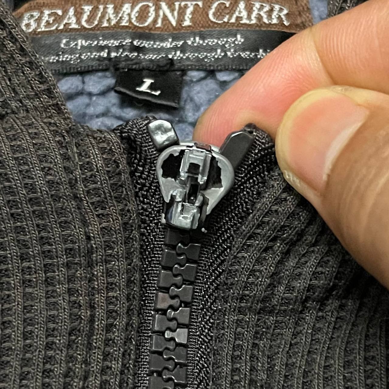 Japanese Brand Vintage Beaumont Carr Skull Zip Up Hoodie Jacket Size US L / EU 52-54 / 3 - 6 Thumbnail