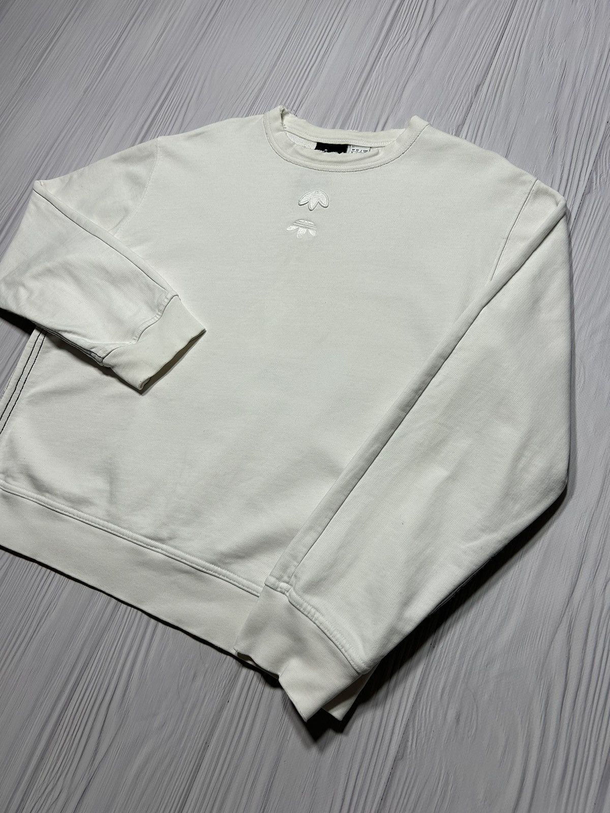 Adidas × Alexander Wang Adidas x Alexander Wang Logo Crew Torn Sweatshirt Size US S / EU 44-46 / 1 - 2 Thumbnail