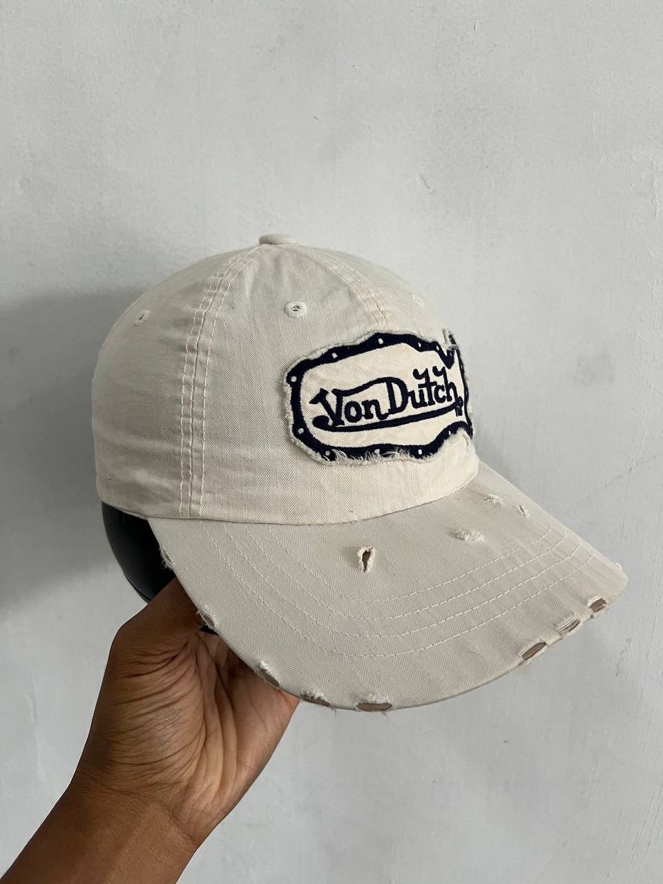 Von Dutch Von Dutch Distressed Hat Size ONE SIZE - 1 Thumbnail