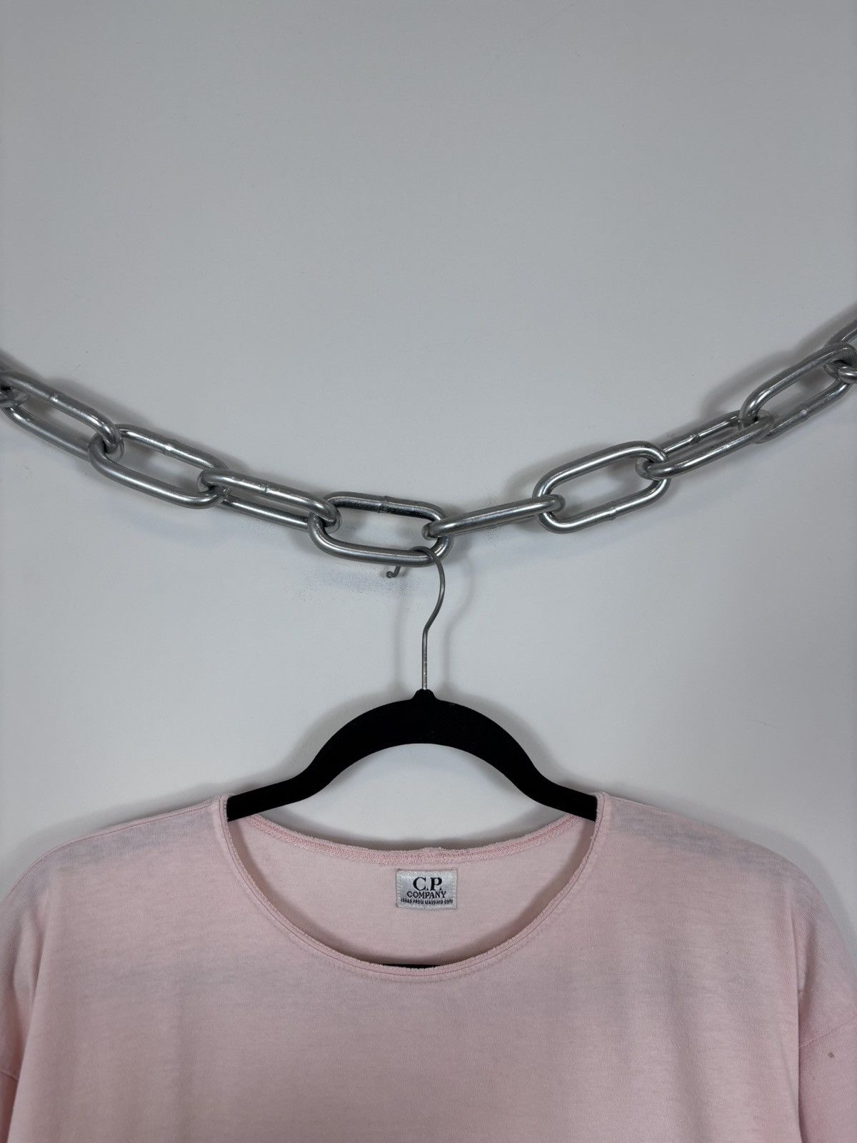 C.P. Company Vintage 1990s C.P. Company Center Logo Rose Pink T-Shirt Tee Size US M / EU 48-50 / 2 - 3 Thumbnail