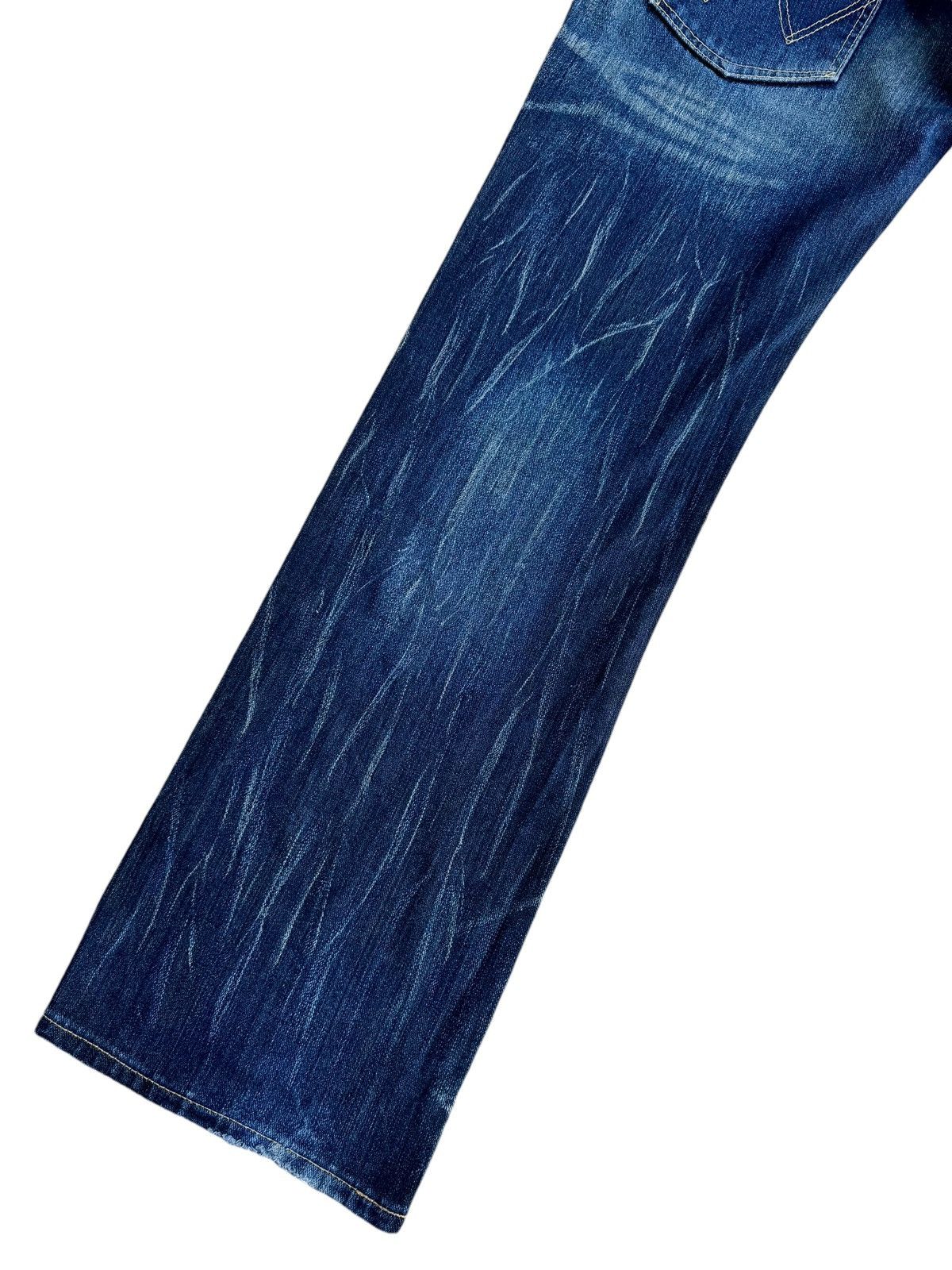 Le Grande Bleu (L.G.B.) × Wrangler ⚡️⚡️Japanese Brand Distressed Wrangler Double Waist Jeans Size US 30 / EU 46 - 8 Thumbnail