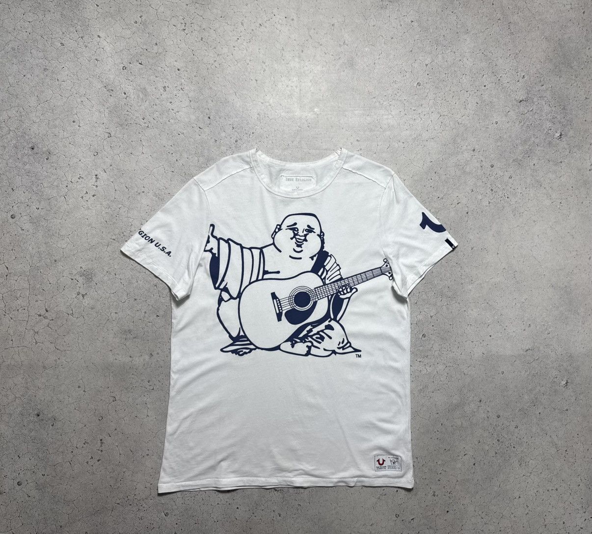 True Religion True Relgion Budha Vintage Big Logo T-Shirt Y2K White Size US XL / EU 56 / 4 - 1 Thumbnail