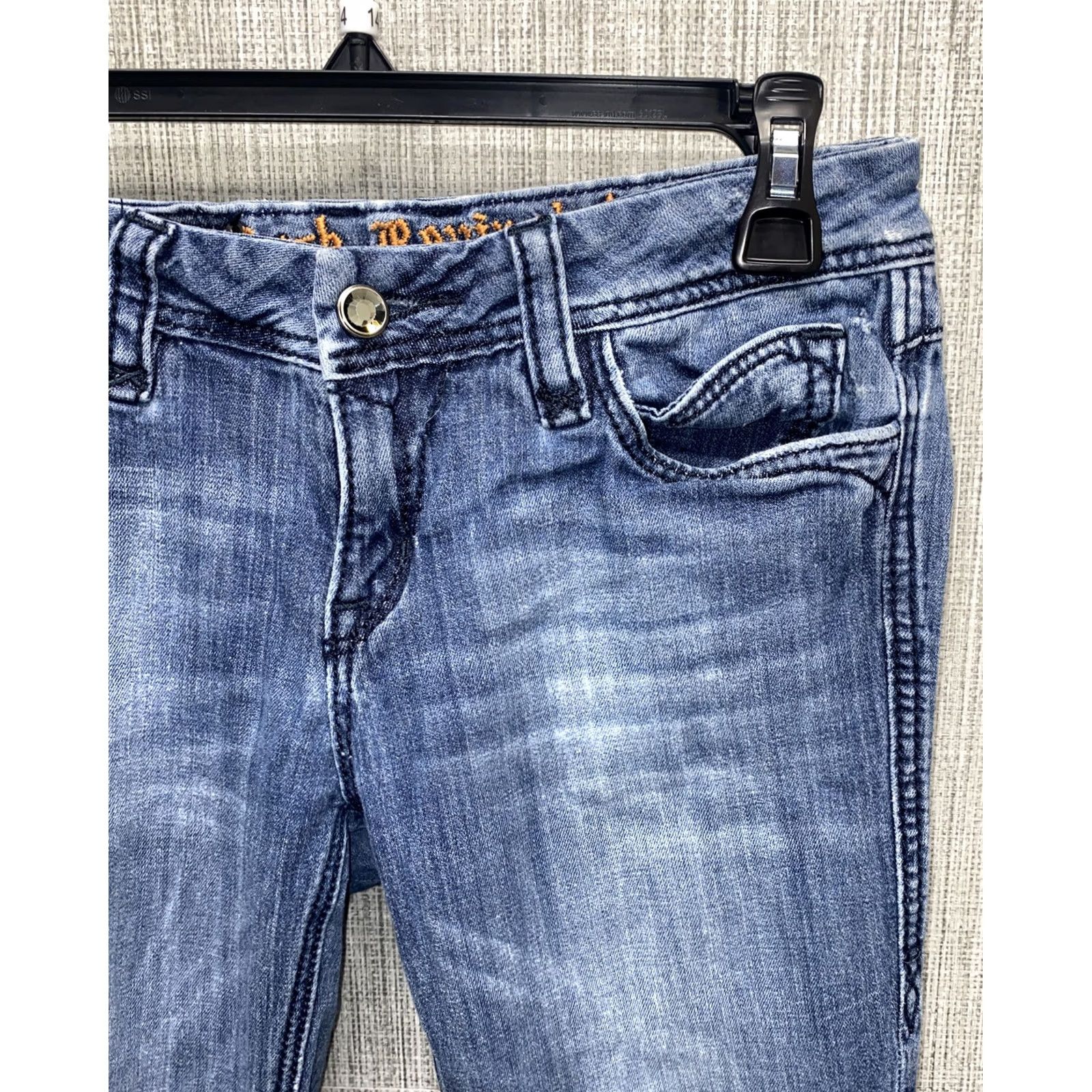 Vintage Rock Revival Charlotte FLARE Denim Jeans Womens Blue 28 X 30 Regular Inseam 30 Cotton Denim Size 28 Size 28" / US 6 / IT 42 - 3 Thumbnail