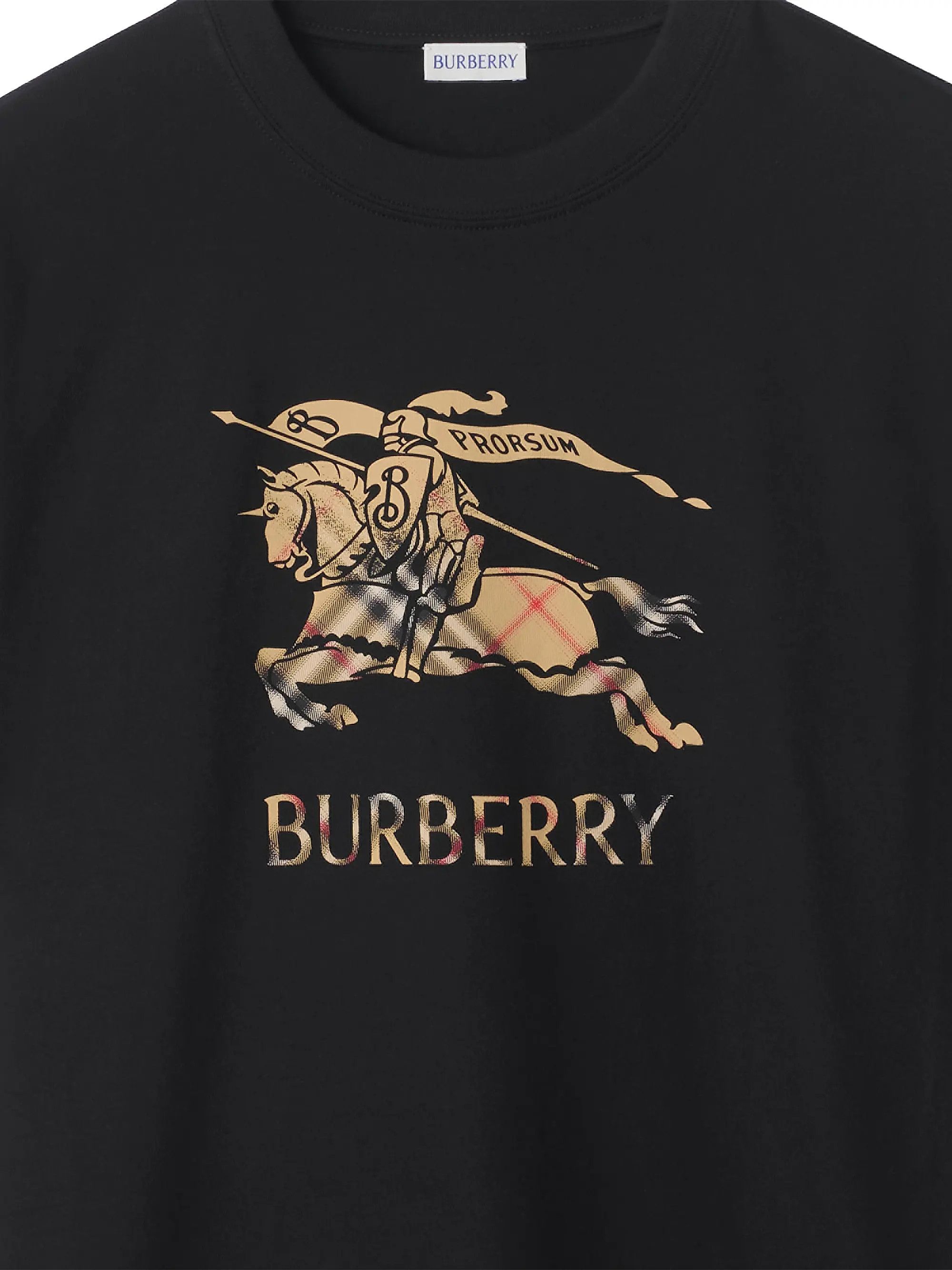 Burberry os11x0526 Seth EKD Crewneck T-Shirt in Black Size US M / EU 48-50 / 2 - 4 Thumbnail