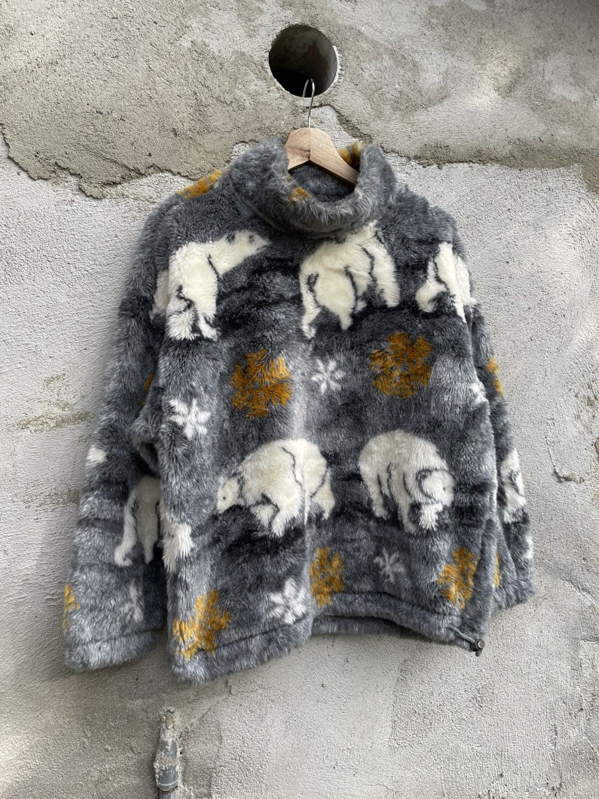 Ellesse Ellesse Italy Polar Bear Fur Fleece Turtle Neck Size US M / EU 48-50 / 2 - 5 Thumbnail