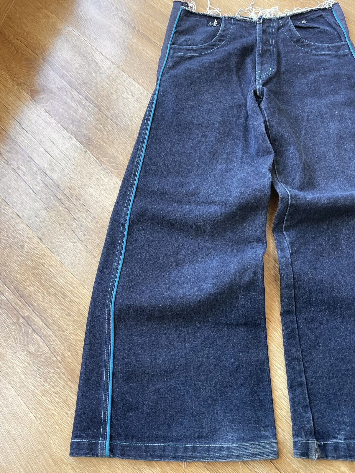 JNCO JNCO Style Resina Baggy Denim Jeans Wide Leg Y2K HipHop 90s Size US 30 / EU 46 - 13 Thumbnail