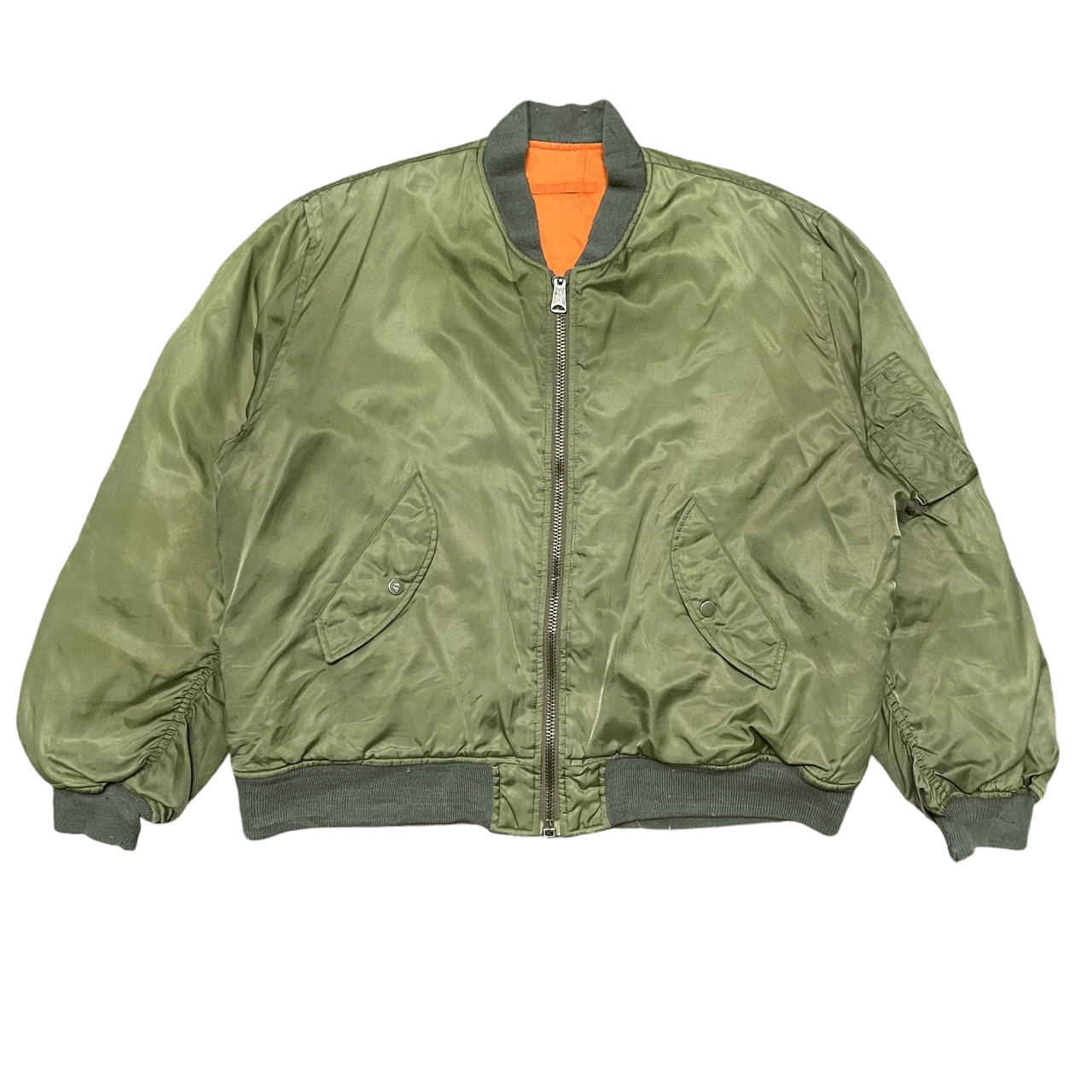 Japanese Brand Vintage Military Ma 1 Bomber Flight Jacket Size US L / EU 52-54 / 3 - 1 Thumbnail