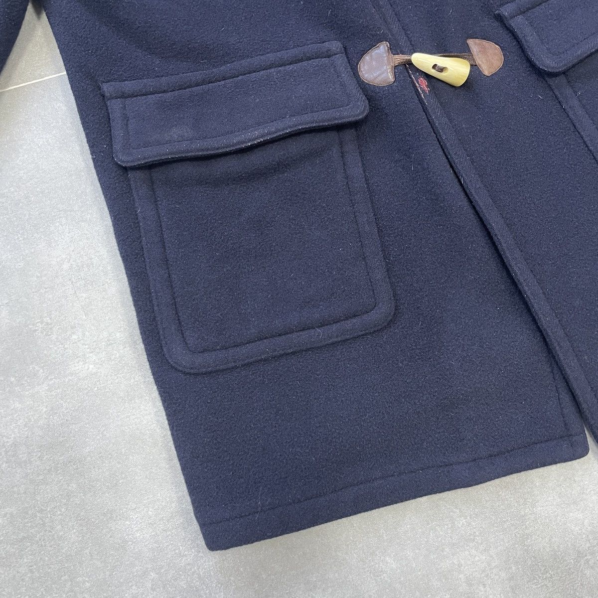Lacoste × Vintage Vintage Lacoste Wool Hooded Coat Size L Size US L / EU 52-54 / 3 - 6 Thumbnail