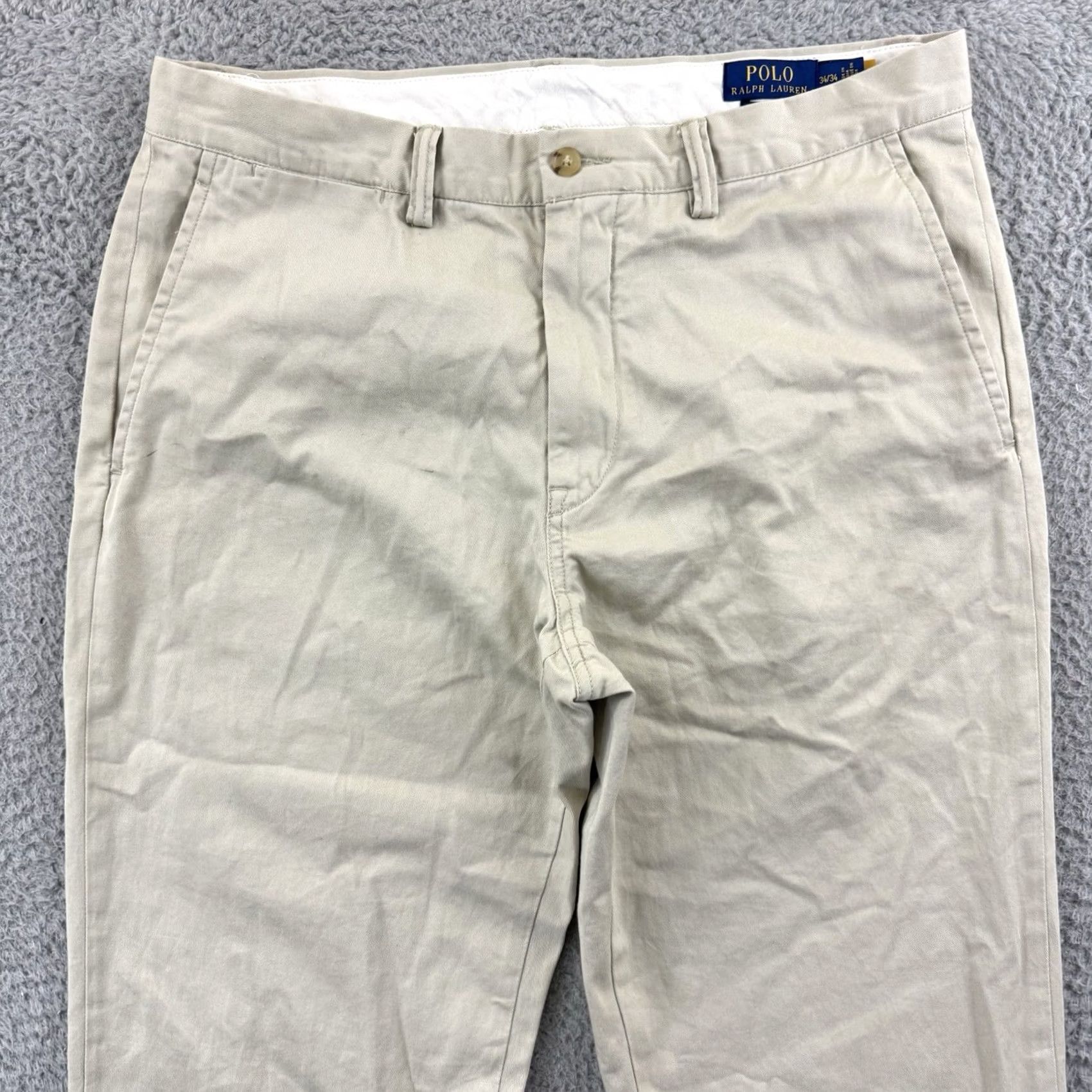 Polo Ralph Lauren VINTAGE Polo Ralph Lauren Pants Men’s Beige Twill Chino Casual Zip 34x34 Preppy Size US S / EU 44-46 / 1 - 3 Thumbnail