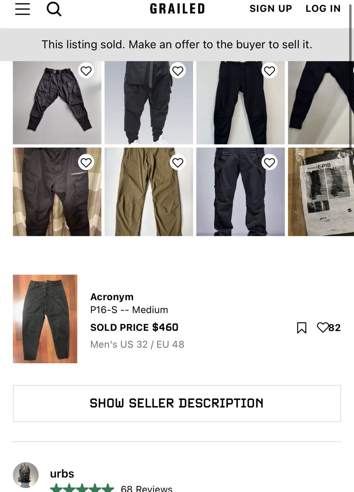 Acronym P16-S Pants